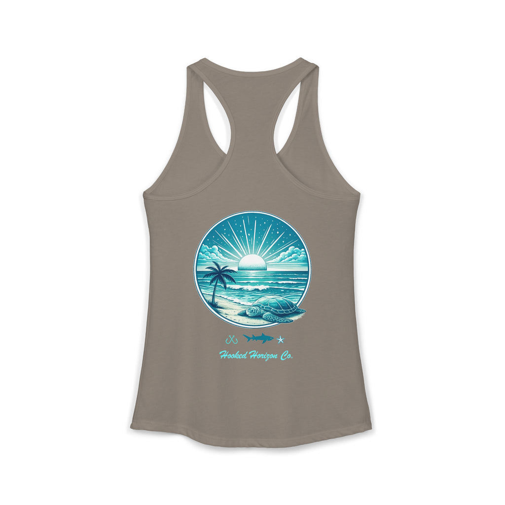 Sea Turtle & Sunset– Hooked Horizon Co. Gifts for Ocean Lovers, Nautical Fashion, Everyday Comfort, Perfect Gift for Her