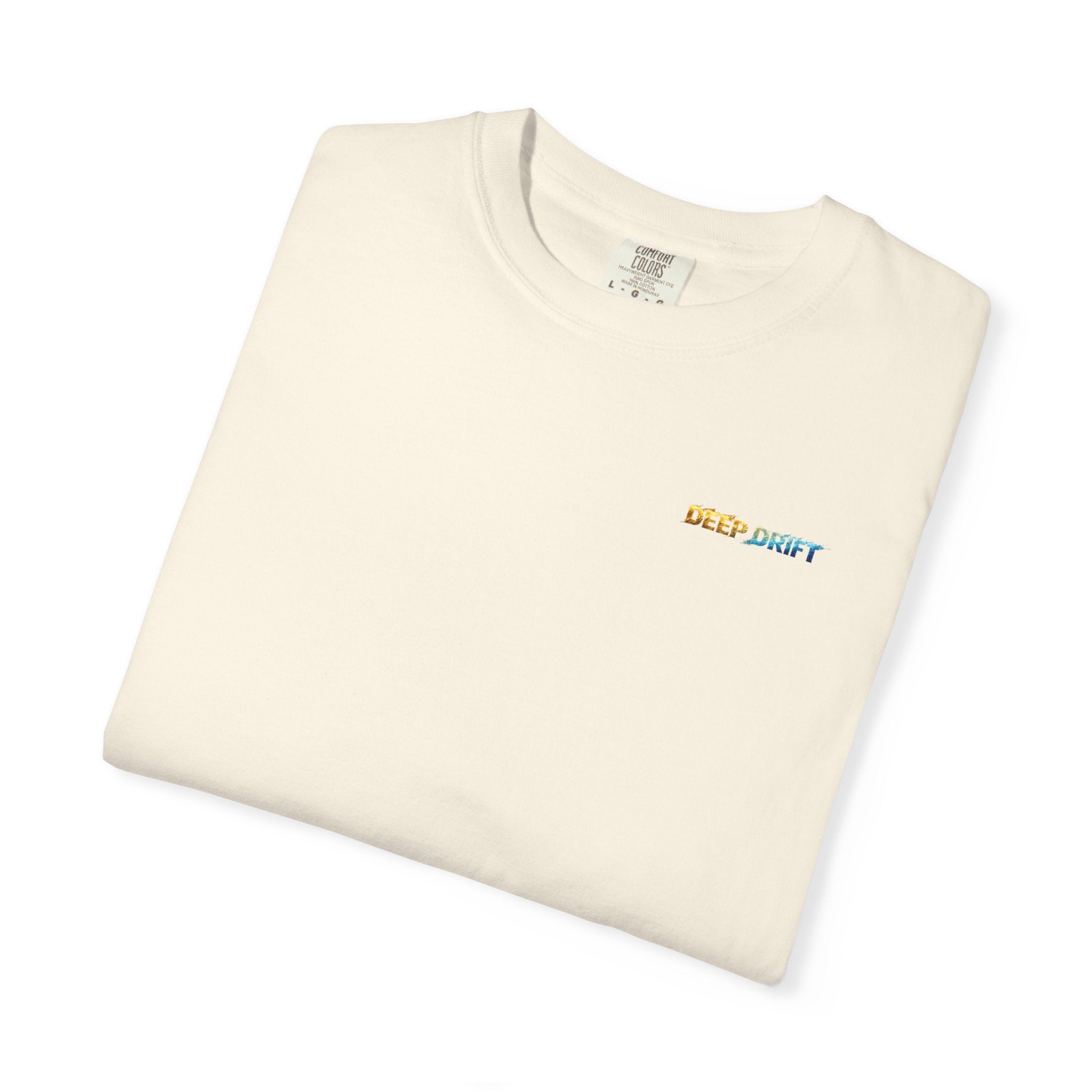Gold & Blue Tarpon Hooked Horizon Co. — Deep Drift Fishing Graphicishing Tee for Angler Lovers, Shark Lovers, Ocean Tee