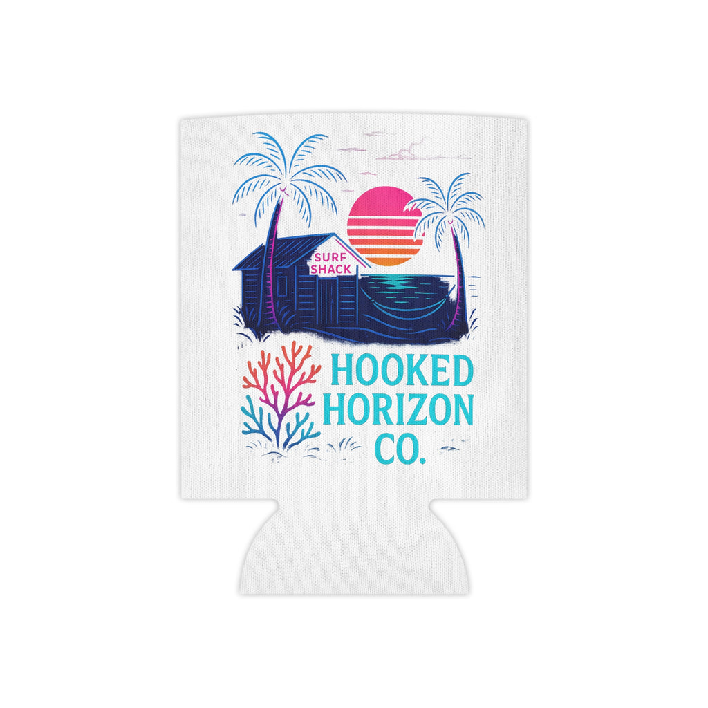 Surf Shack Retro Cooler Coozie — Hooked Horizon Co. Fishing Wave Koozie