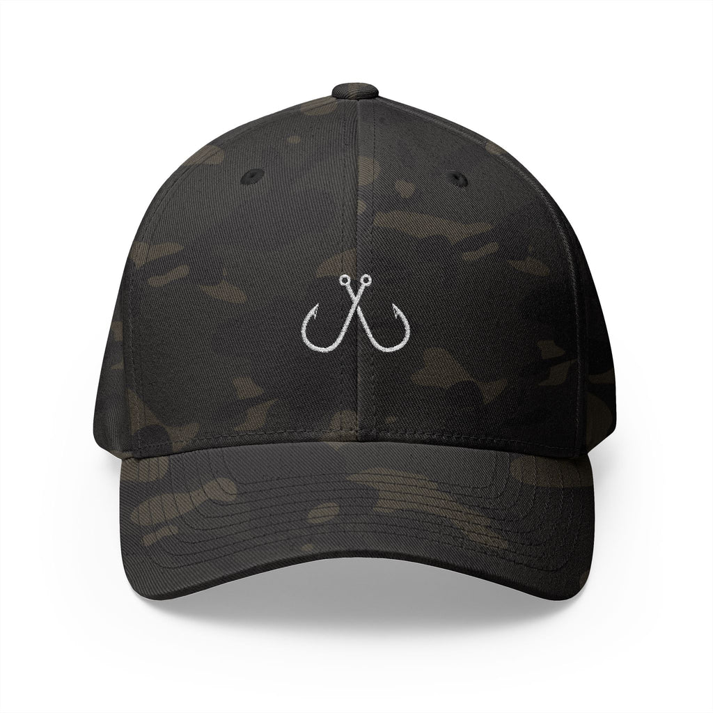 Embroidered Fishing Hooks Cap Hooked Horizon Co. — Minimal Angler Hat