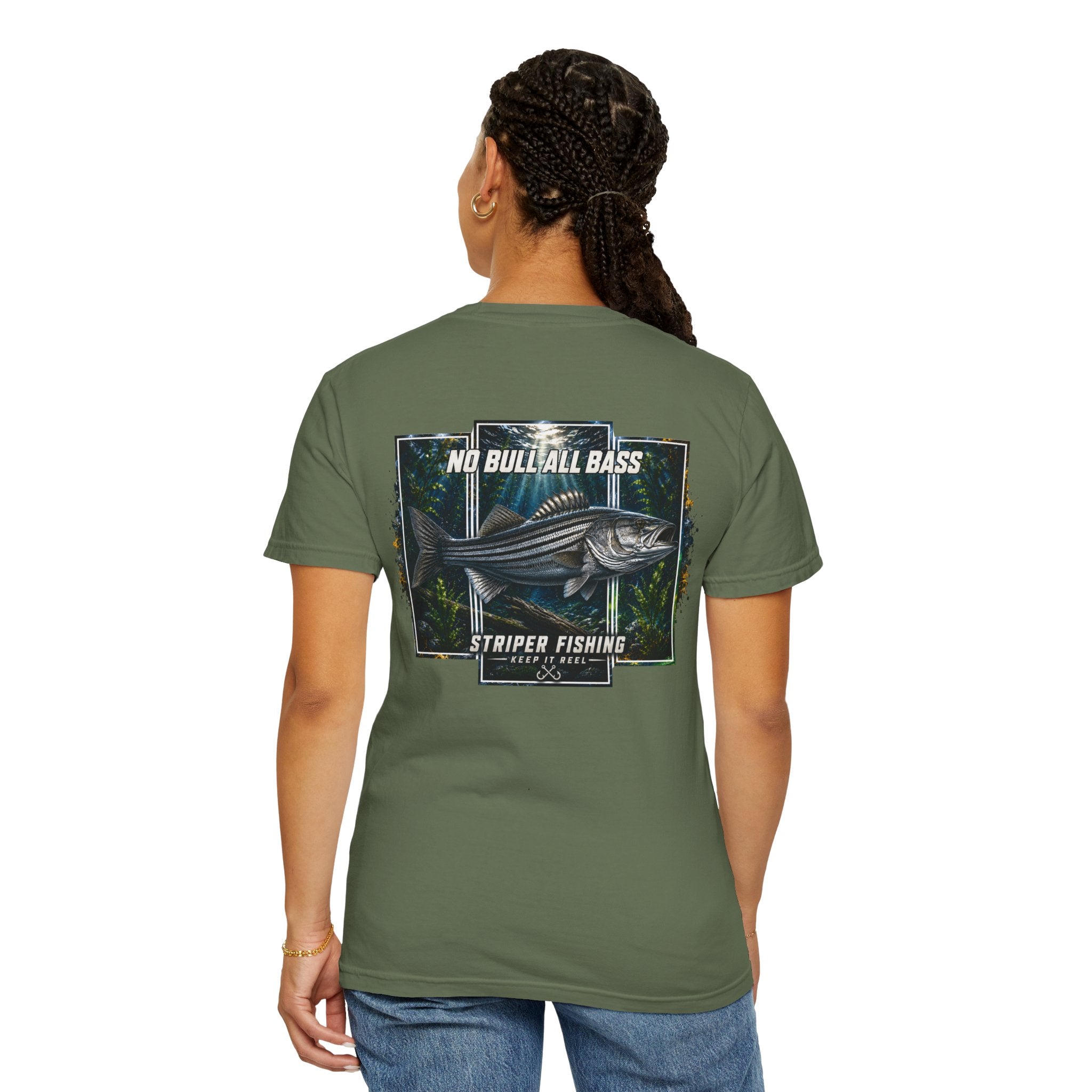 Saltwater Sea Striper Fishing Tee — Hooked Horizon Co.  Angler Gifts Ocean Lover Gifts