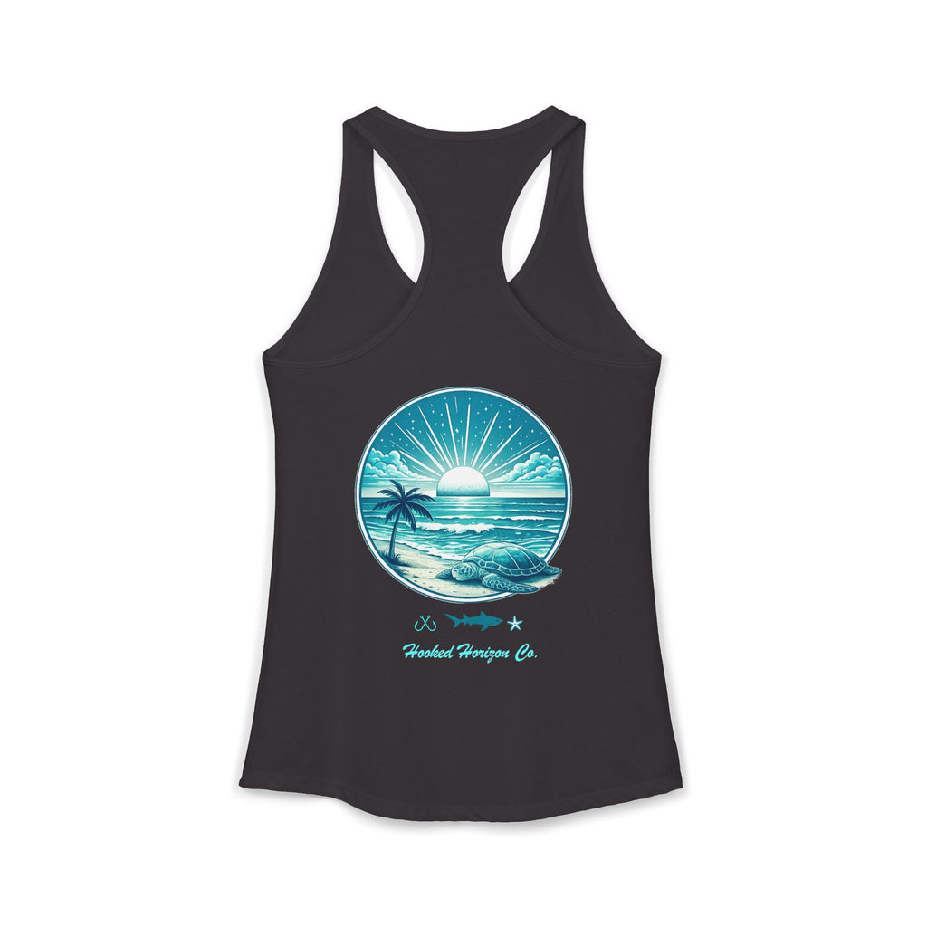 Sea Turtle & Sunset– Hooked Horizon Co. Gifts for Ocean Lovers, Nautical Fashion, Everyday Comfort, Perfect Gift for Her