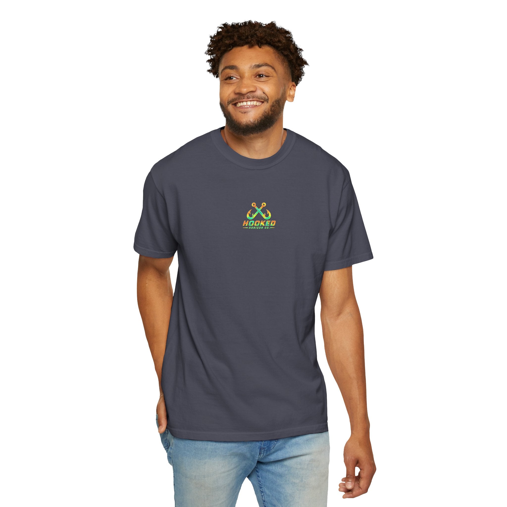 Retro 80s Tripple Fish Fishing Tee — Hooked Horizon Co.  Angler Gifts Ocean Lover Gifts