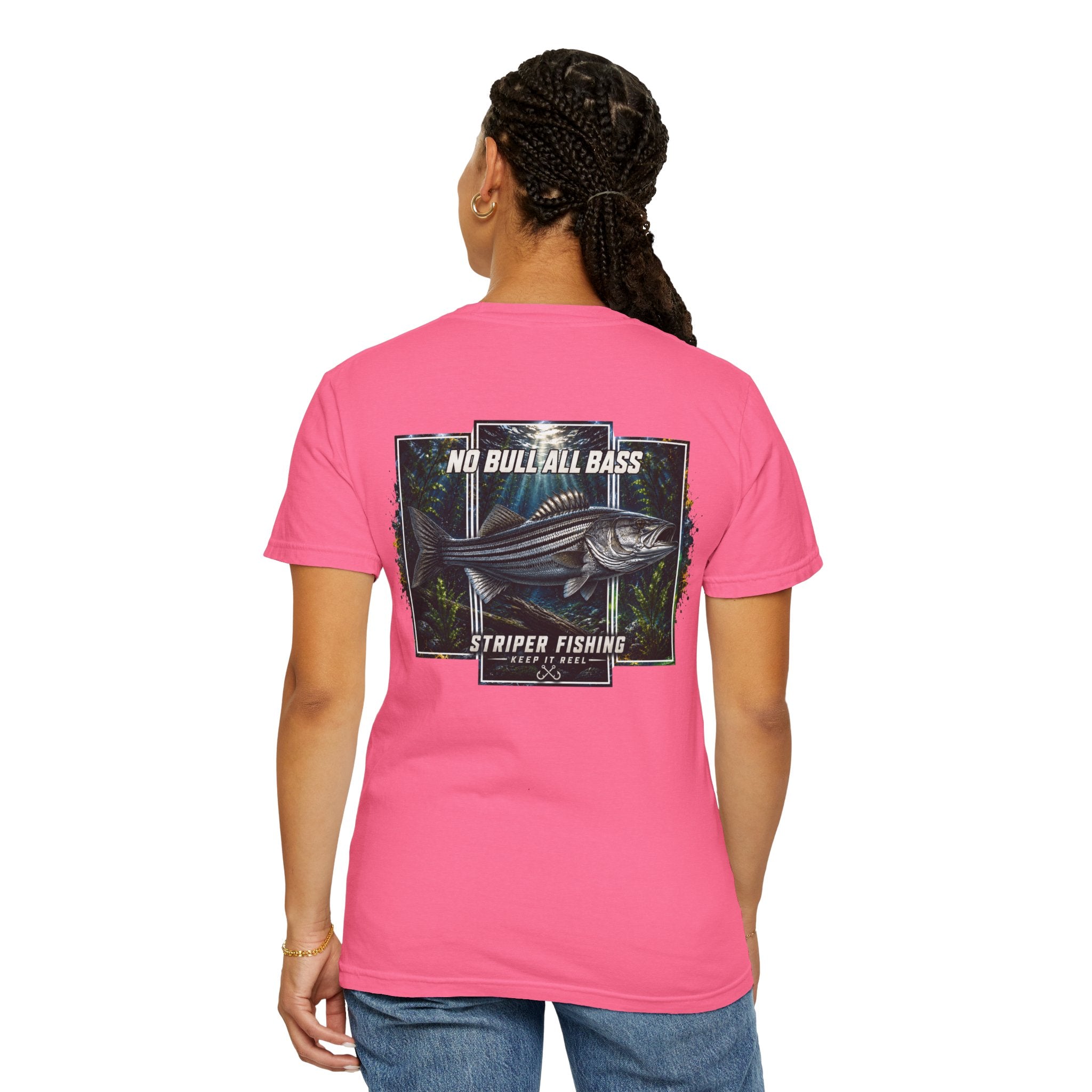 Saltwater Sea Striper Fishing Tee — Hooked Horizon Co.  Angler Gifts Ocean Lover Gifts