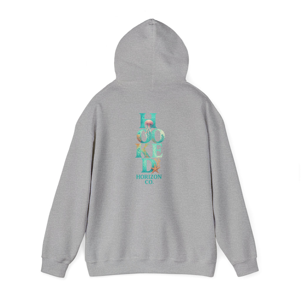 Neon Turtle Deep Drift Hooked Horizon Co. Unisex Heavy Blend™ Hooded Sweatshirt