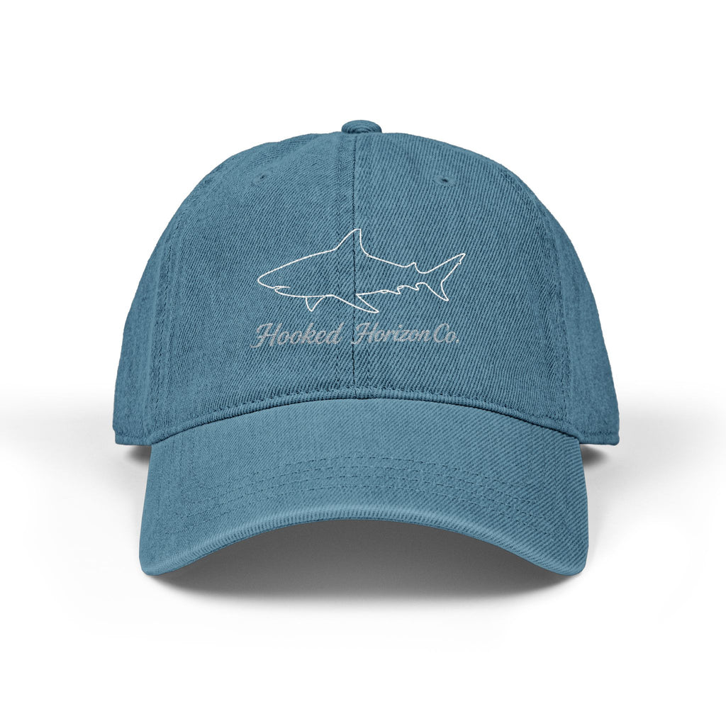 Shark Hooked Horizon Co. Denim Hat (Embroidery)