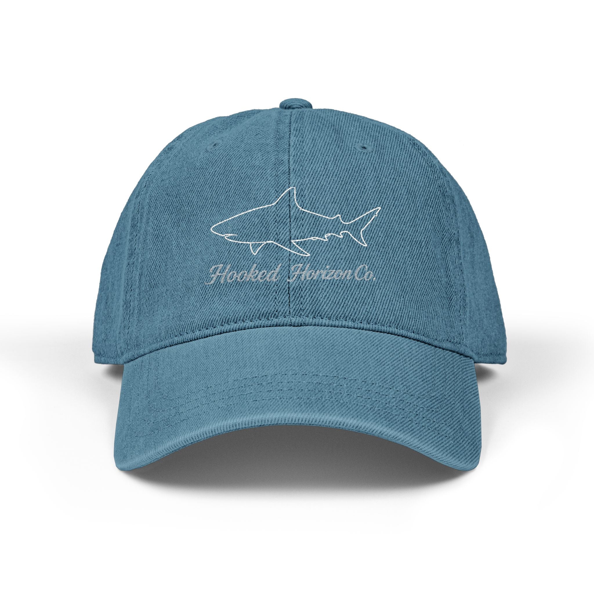 Shark Hooked Horizon Co. Denim Hat (Embroidery)