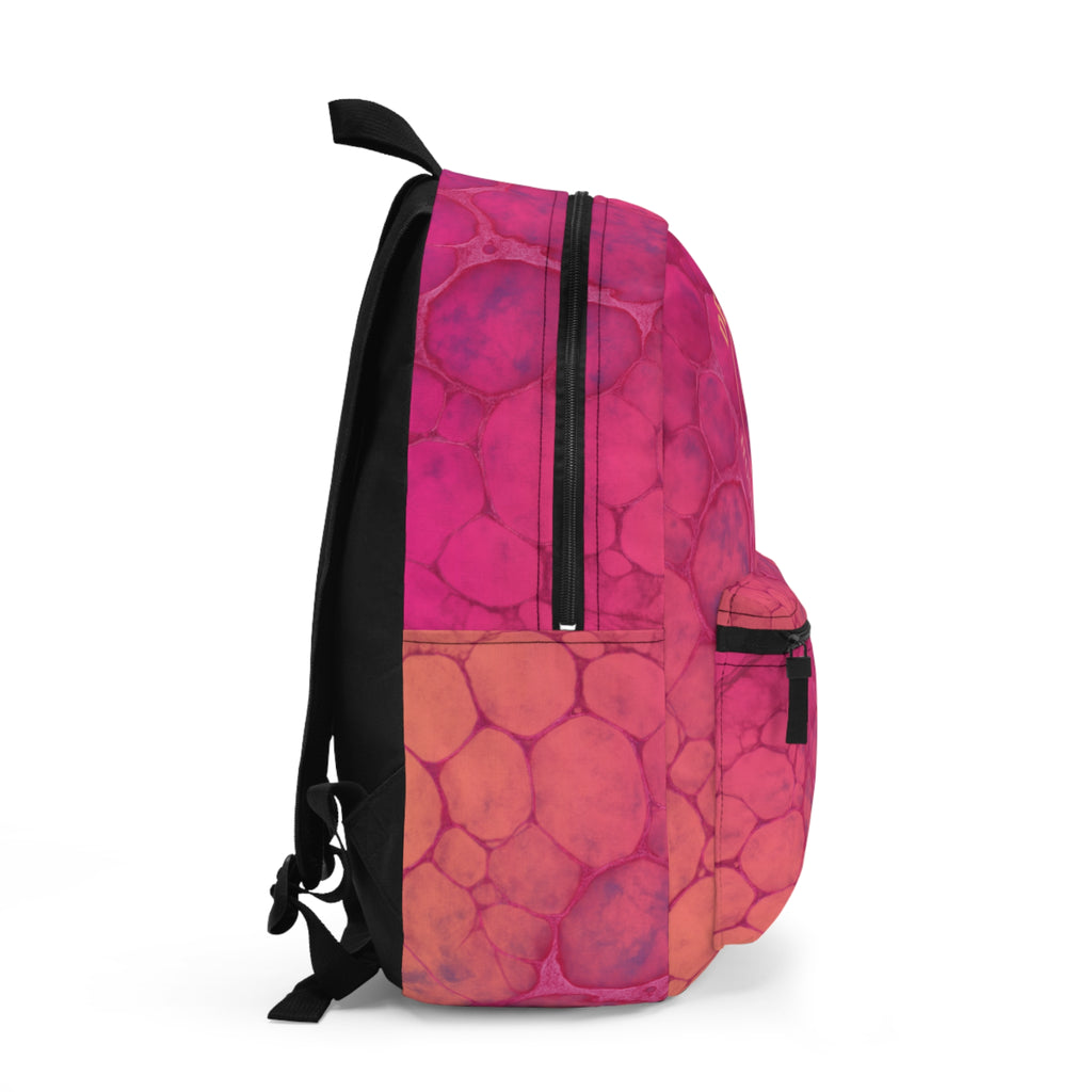 Pink To Orange Ombre Hammer Head Shark Backpack – 'Hooked Horizon Co.' Blue Leaf Beach Bag
