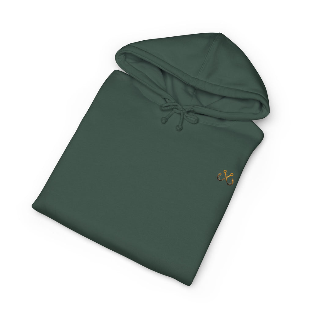 Grouper Hoodie Hooked Horizon Co. — Fishing Back Graphic Hoodie, Multiple Color Variations
