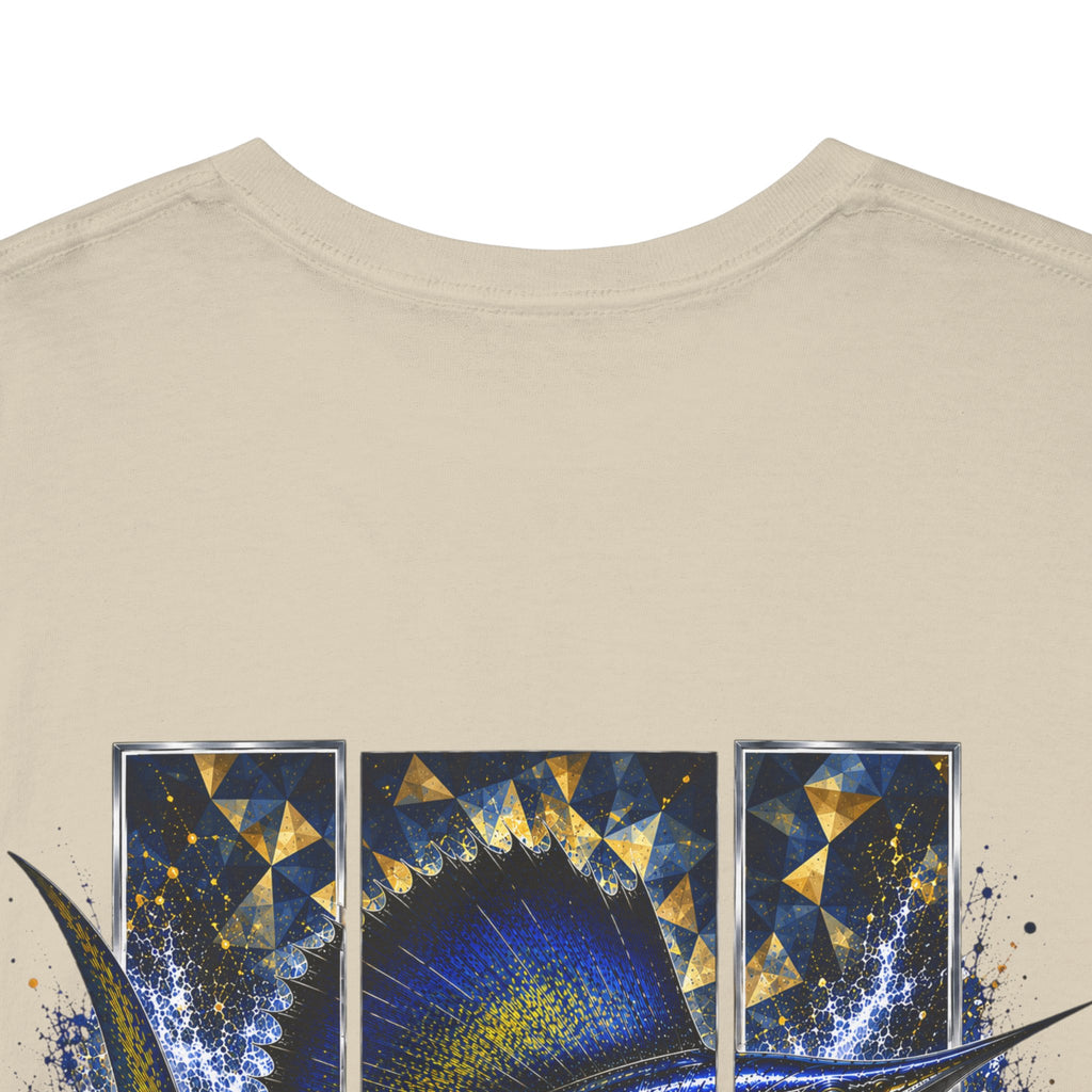 Sail Fish Hooked Horizon Co Tee—Ocean Graphic Tee — "Beloved" Ray Design