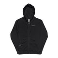 Hooked Horizon Co. Zip Hoodie — 'Wander Often' Minimal Chest Logo