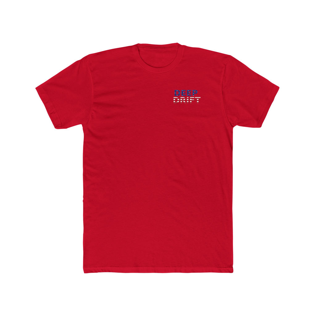 USA Deep Drift Marlin Tee — Patriotic Hooked Horizon Co. Fishing T-Shirt