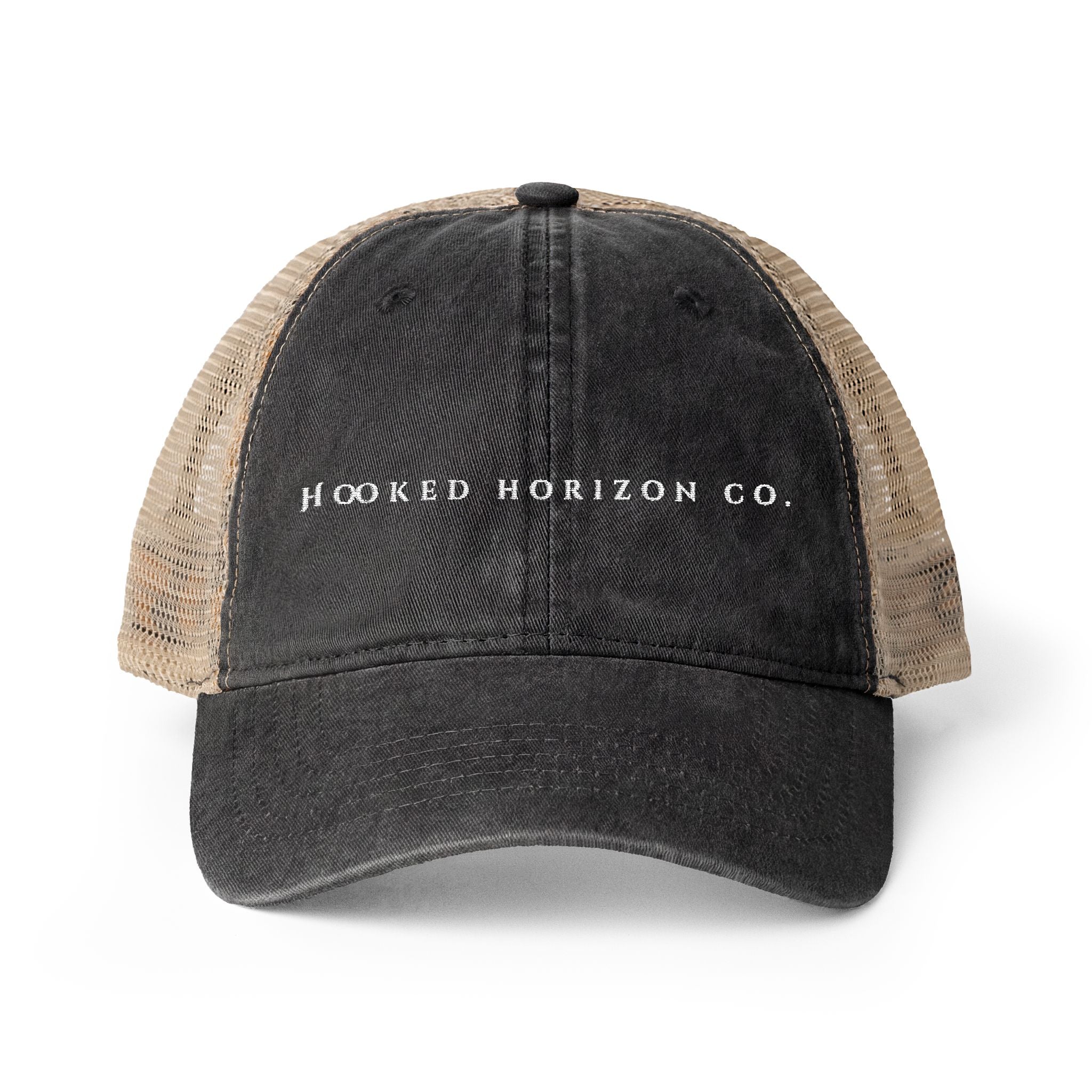 Hooked Horizon Co. —Women's Washed Mesh-Back Cap, Multiple Color Variations