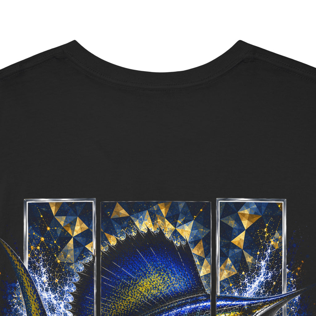 Sail Fish Hooked Horizon Co Tee—Ocean Graphic Tee — "Beloved" Ray Design