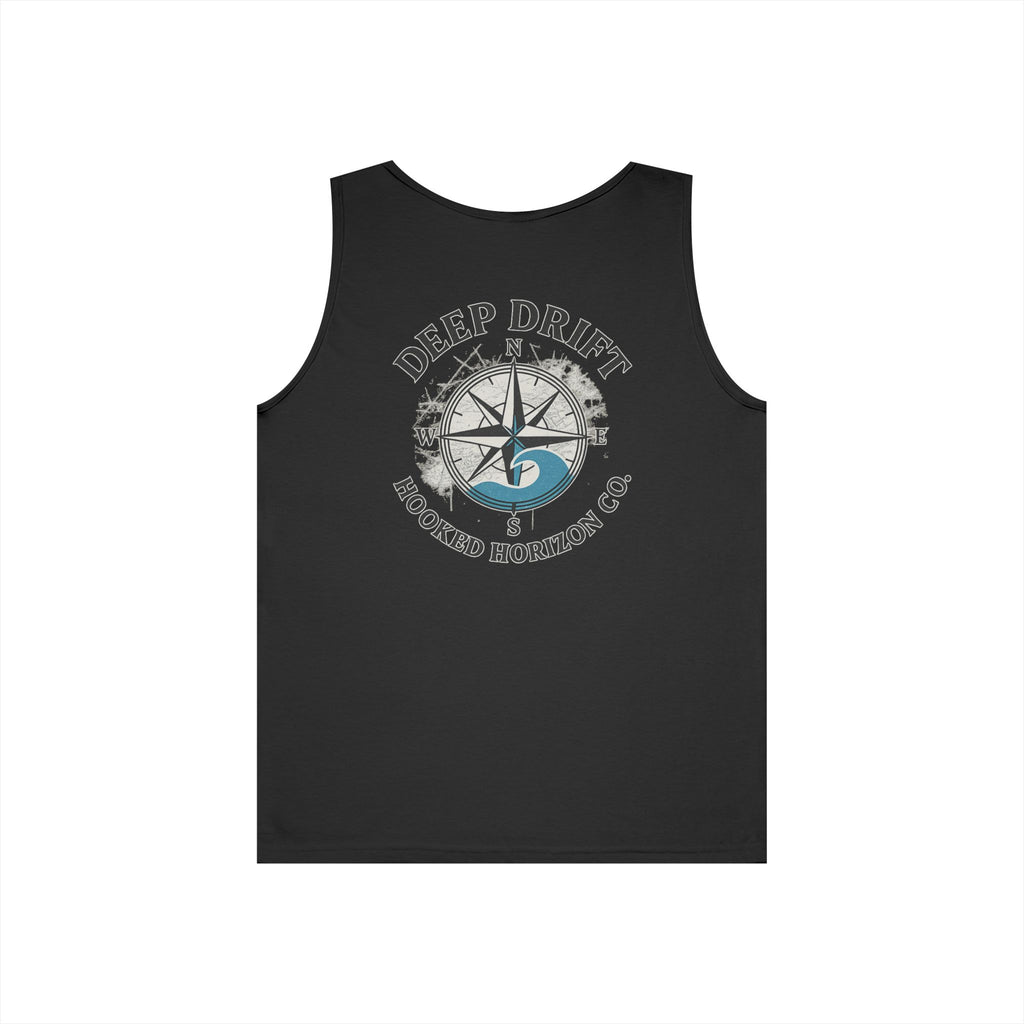 Wave Compass Deep Drift Octopus Graphic Tank Top, Summer Beach Wear, Unisex Tank, Gift for Ocean Lovers, Nautical Tees, Camping Apparel