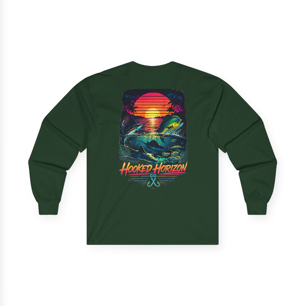 Hooked Horizon Co.  Sunset Long Sleeve Tee— Multiple Color Variations