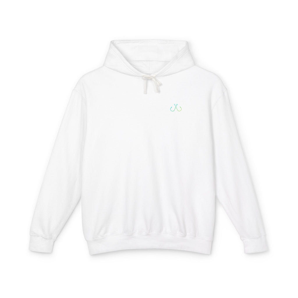 Hooked Horizon Co Unisex Lightweight Hoodie with Deep Drift Design | Perfect for Fishermen, Beach Lovers, Casual Outings, Gift for Him/Her, Nautical Style,  Ocean Lover Gifts