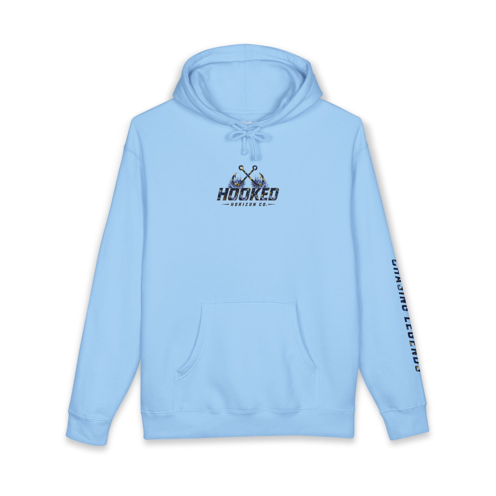 Sail Fish Hoodie Hooked Horizon Co. — Fishing Back Graphic Hoodie, Multiple Color Variations