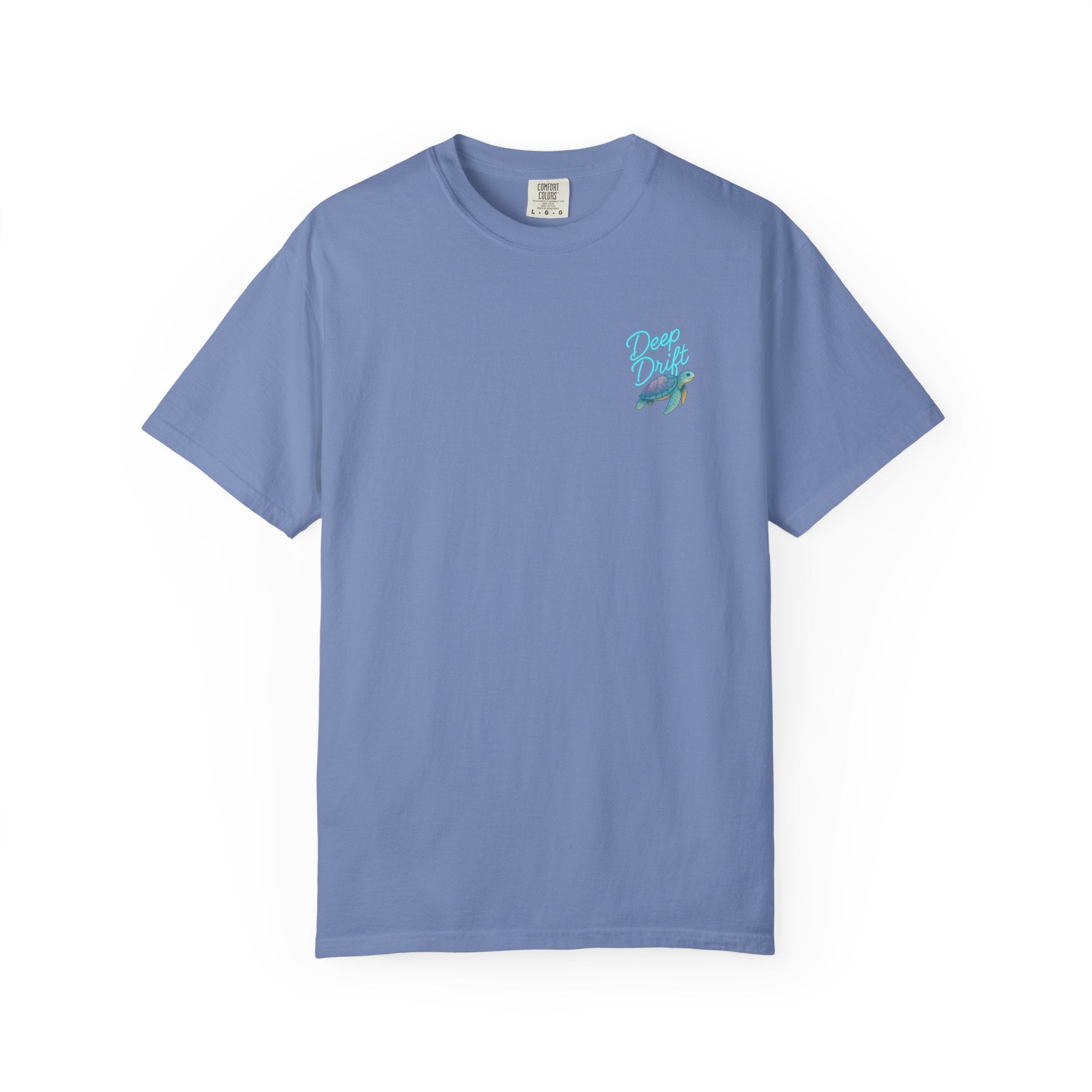 Turtle Deep Drift T-shirt, Hooked Horizon Co, Angler Gifts