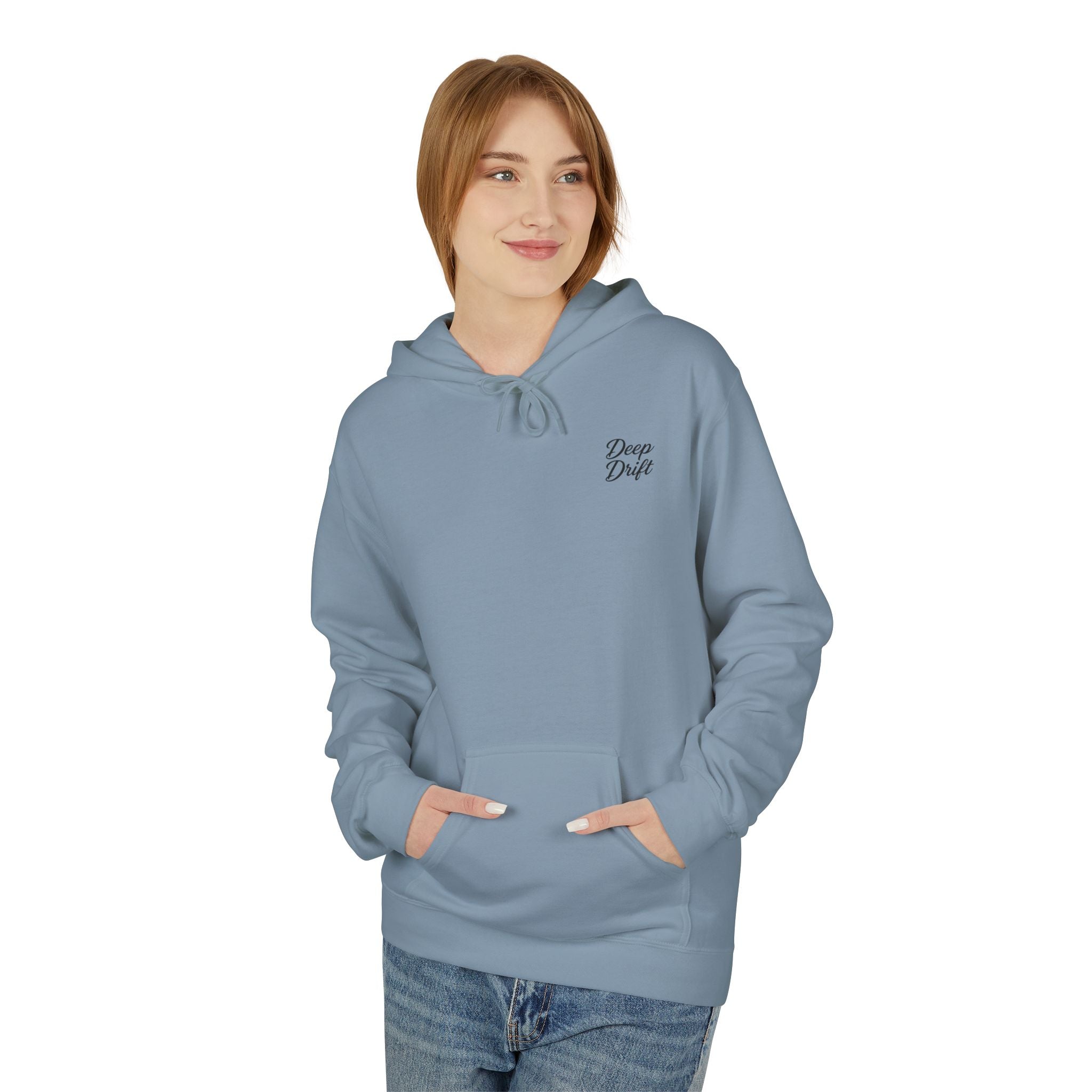 Deep Drift Wave & Shark Fishing Hoodie — Hooked Horizon Co. Pullover, Multiple Color Variations