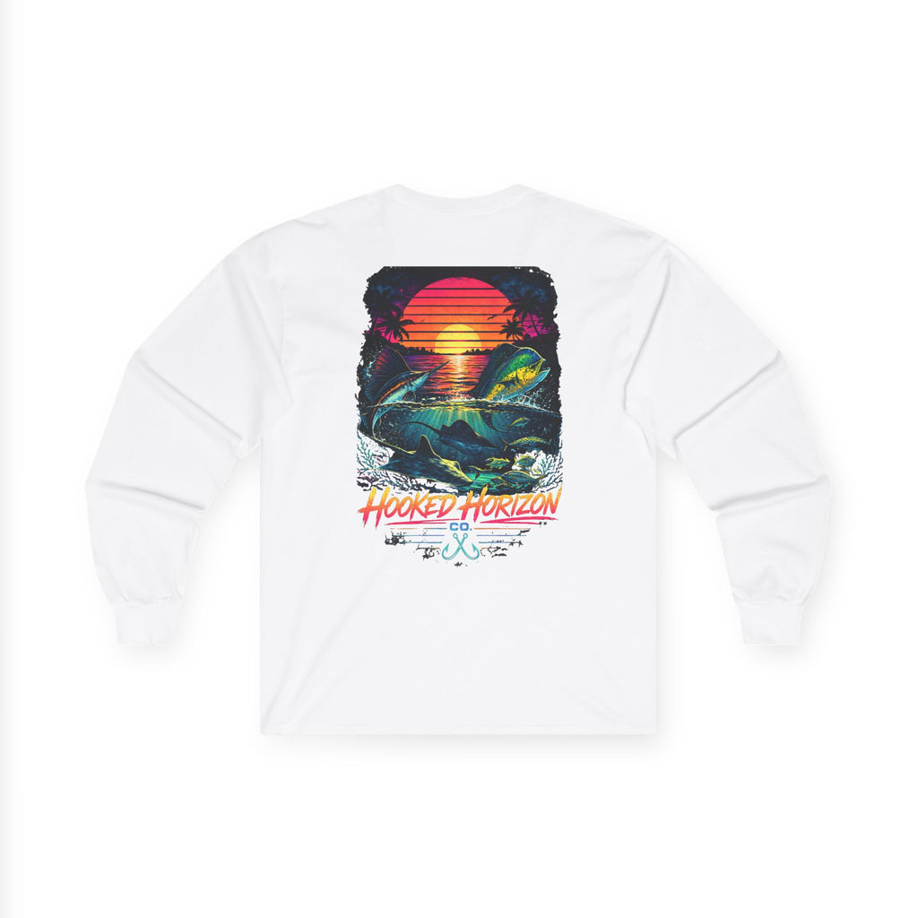 Hooked Horizon Co.  Sunset Long Sleeve Tee— Multiple Color Variations