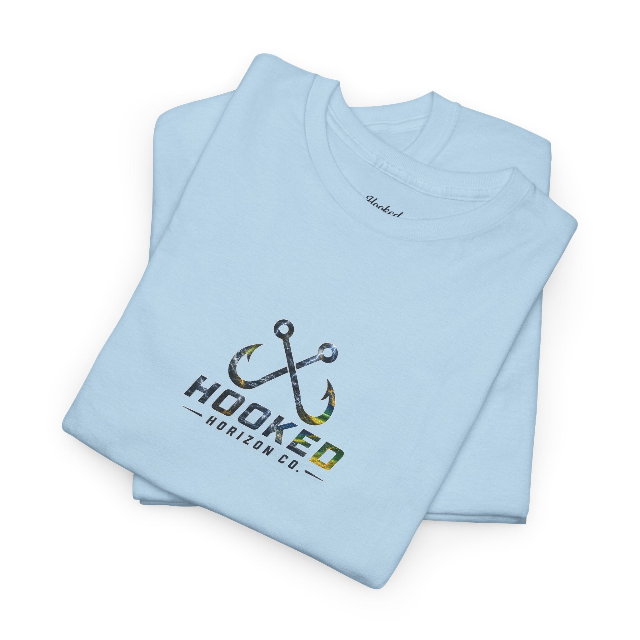 Mahi Mahi Hooked Horizon Co Tee—Ocean Graphic Tee — "Beloved" Ray Design