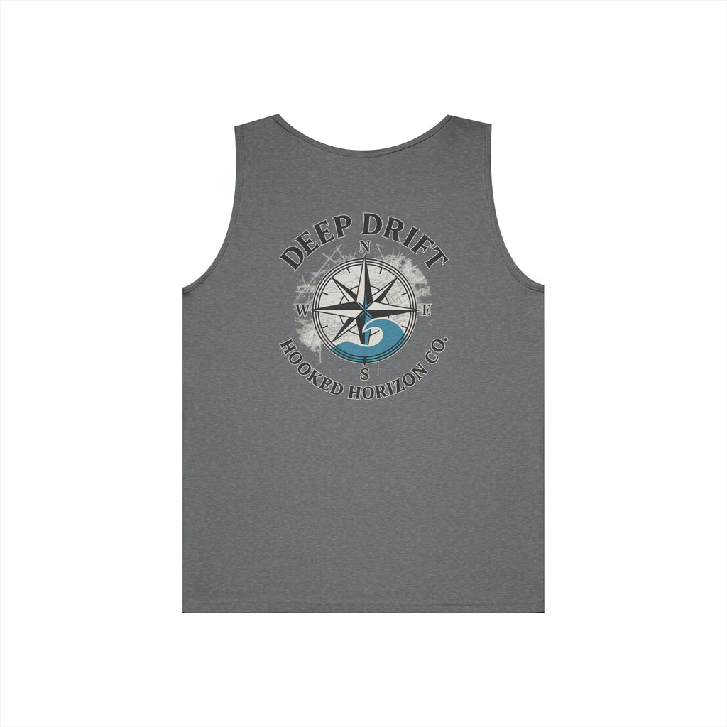 Wave Compass Deep Drift Octopus Graphic Tank Top, Summer Beach Wear, Unisex Tank, Gift for Ocean Lovers, Nautical Tees, Camping Apparel