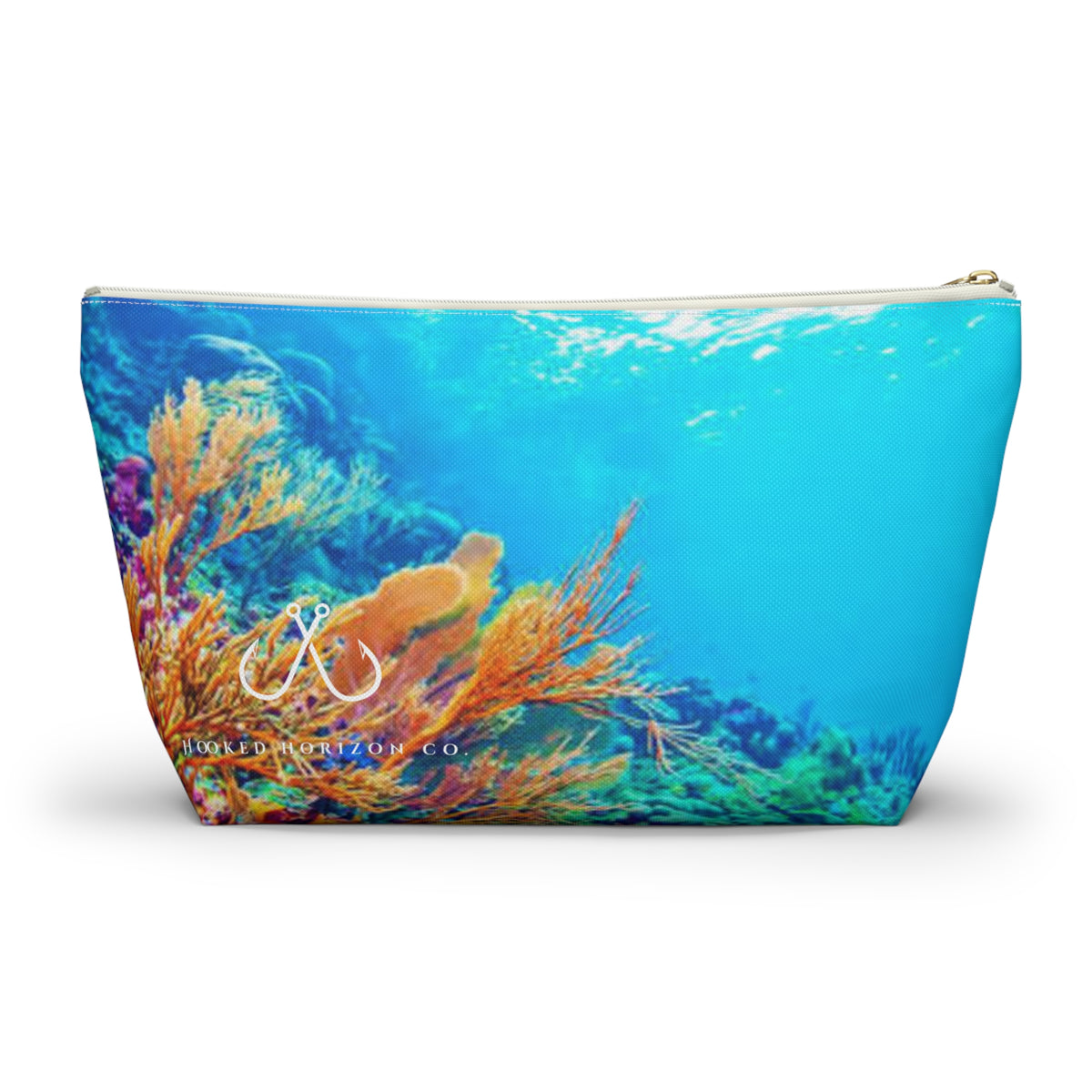 Bright Reef Accessory Pouch | Makeup Bag, Travel Organizer, Gift for Her, Beach Essentials, Stylish Storage