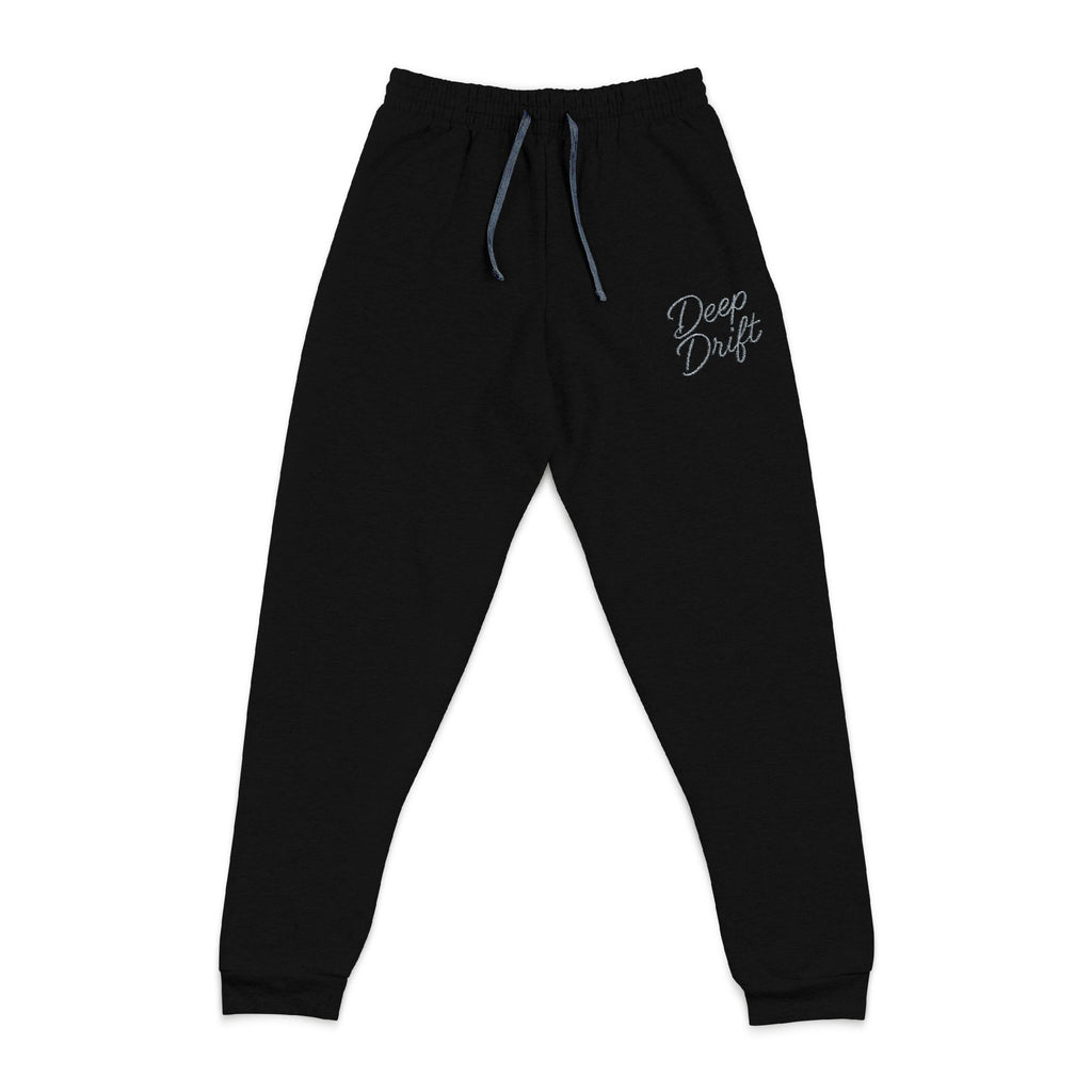 Grey Deep Drift Embroidered 'Bone Daddy' Grey Joggers — Casual Comfort Sweatpants