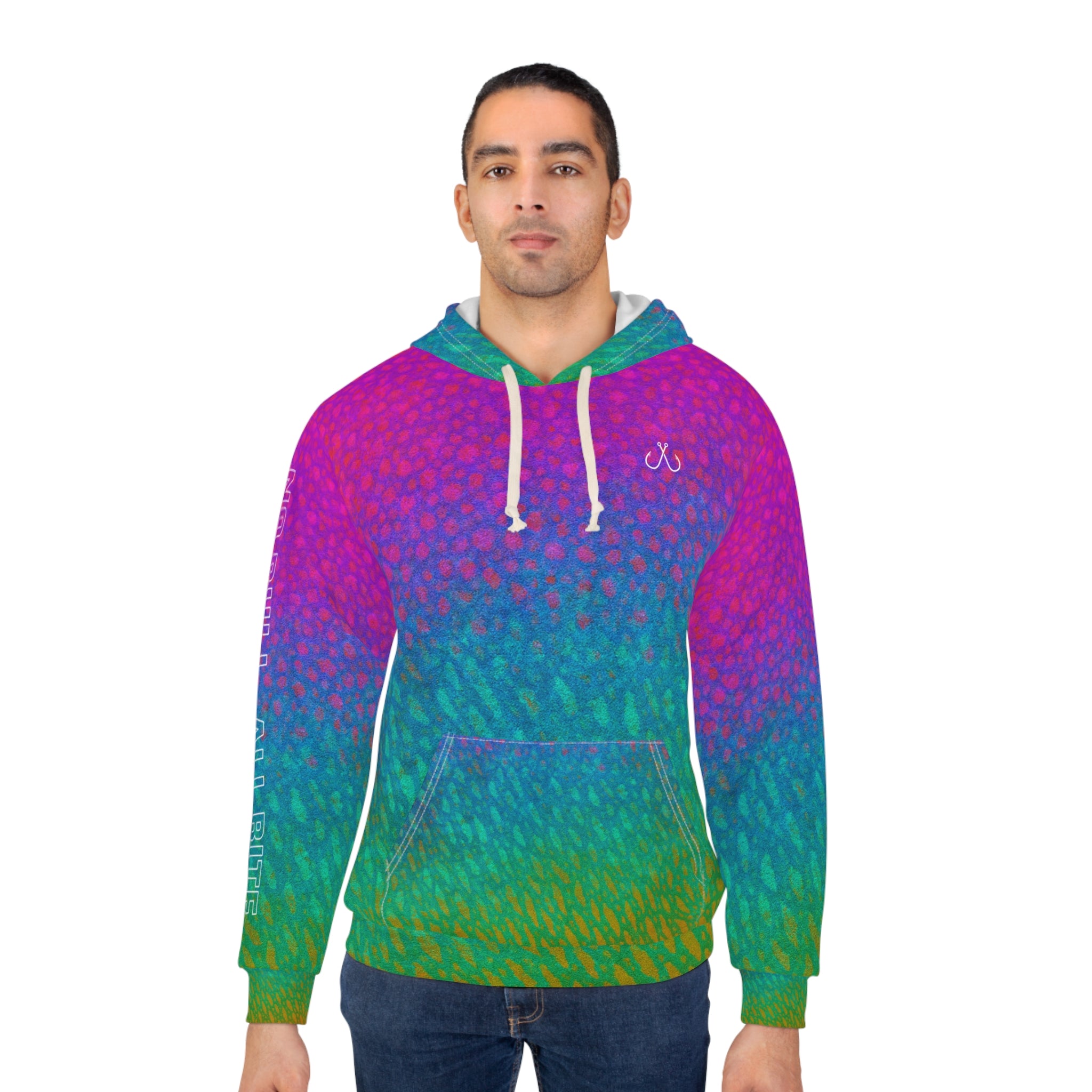 Speckle Color Shark Hoodie — Hooked Horizon Co Neon Ombre Pullover