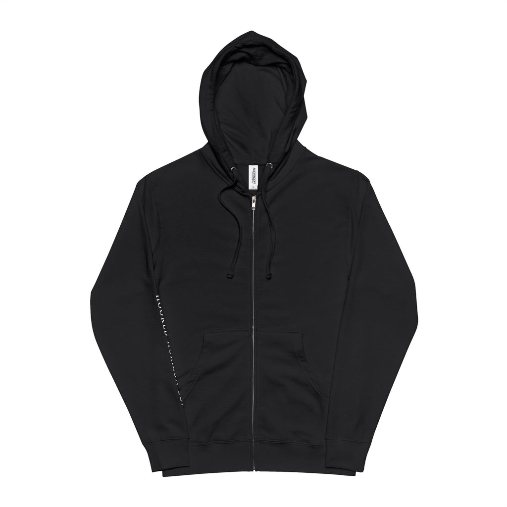 Fishing Boat Hooked Horizon Co. Zip Hoodie — 'Wander Often' Minimal Chest Logo