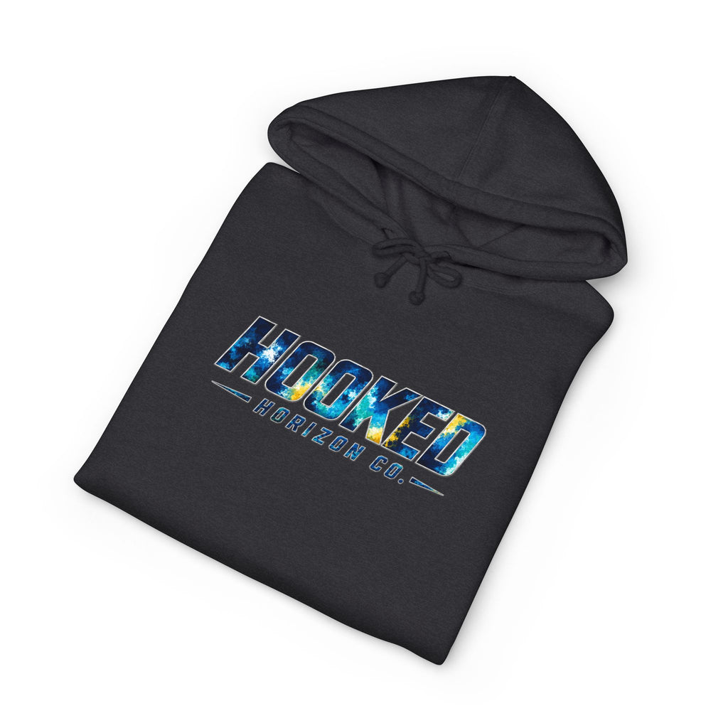 Barracuda Hoodie Hooked Horizon Co. — Fishing Back Graphic Hoodie, Multiple Color Variations