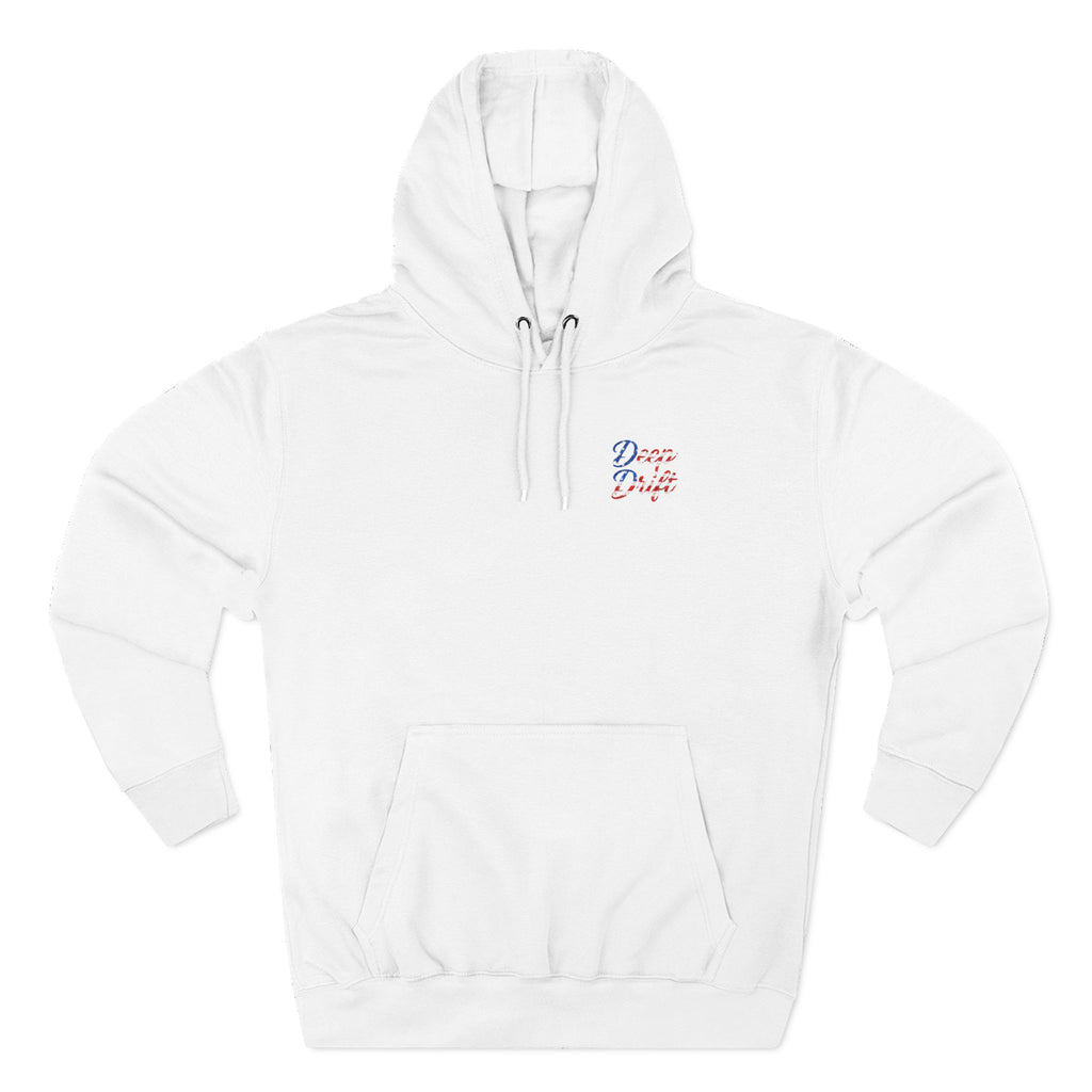 USA Deep Drift — Hooked Horizon Co. Neon Fishing Hoodie – "Chase the Horizon, Hook the Legend" Graphic
