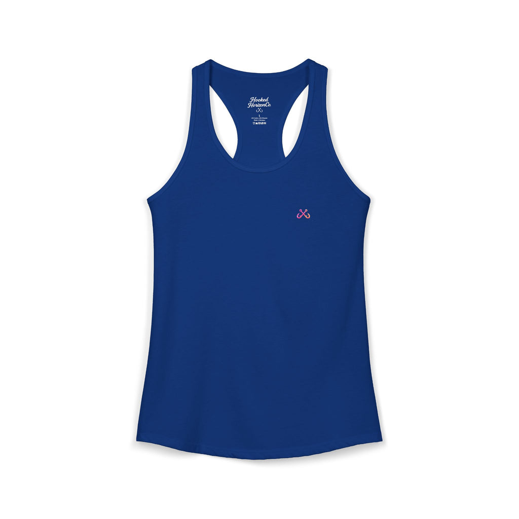 Hot Pink & Peach Hooked Horizon Co.— Soft Women's Ideal Racerback Tank