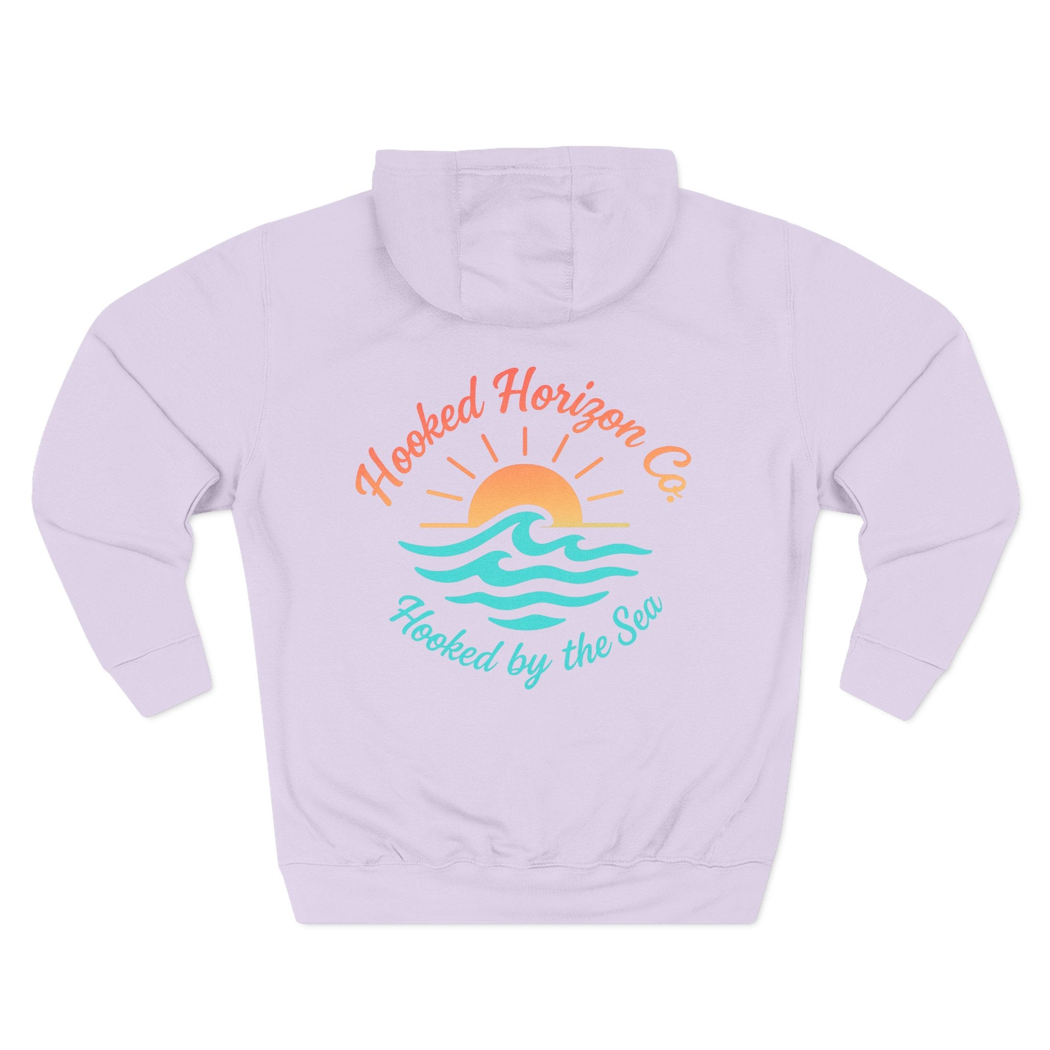 Wave & Sun Deep Drift– "Hooked By The Sea" Hooked Horizon Co. Unisex Hoodie for Ocean Lovers, Nautical Fashion, Cool Weather Gear, Everyday Comfort, Perfect Gift