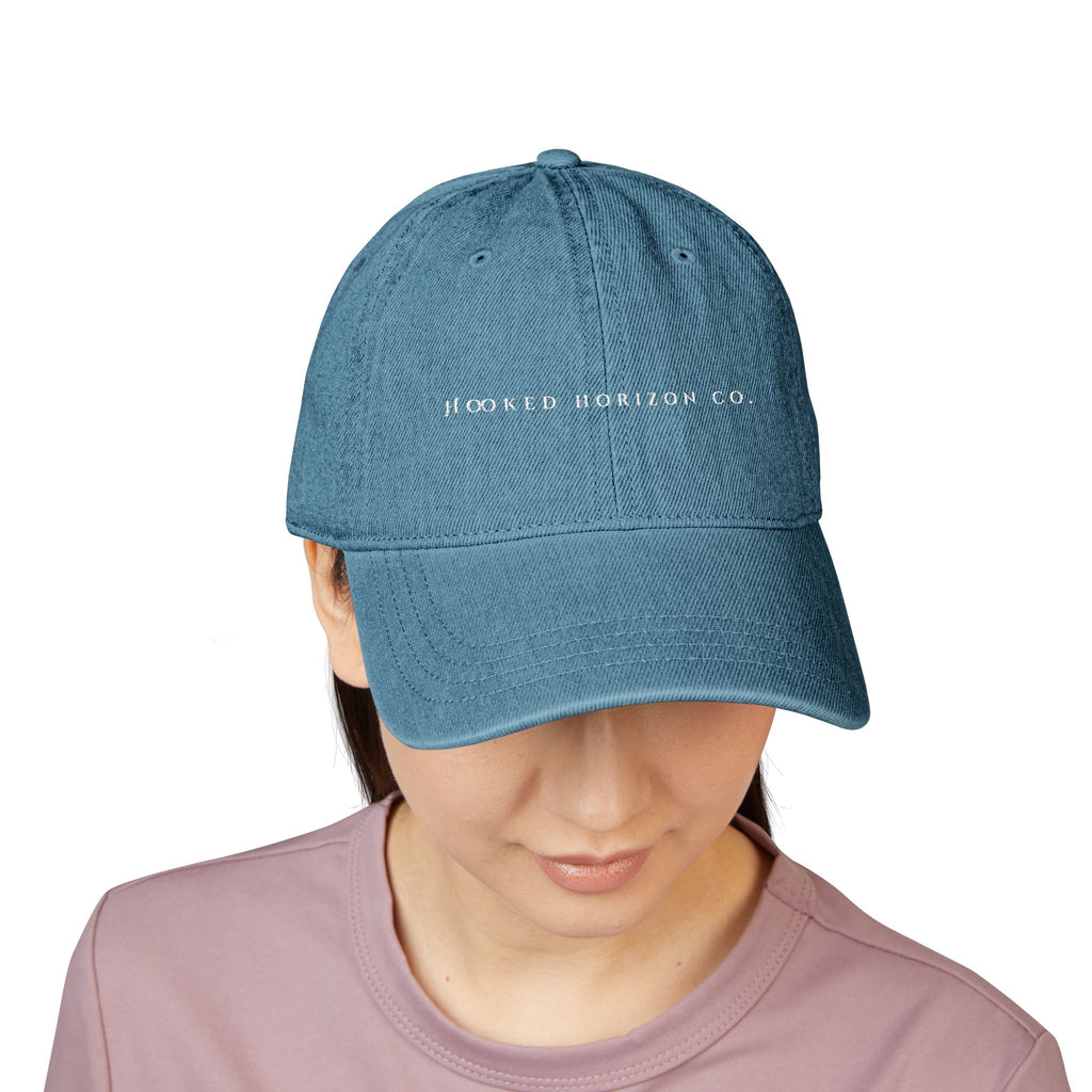Hooked Horizon Co. Denim Hat (Embroidery)