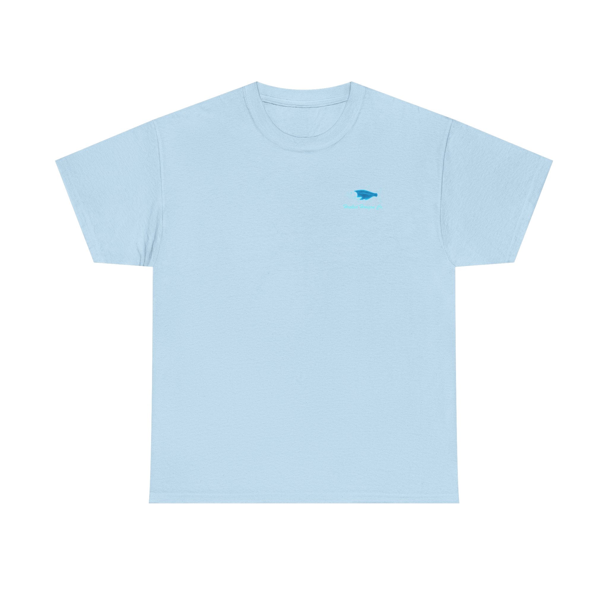 Tarpon Blue Fishing T‑Shirt — "Deep Drift" Compass Design by Hooked Horizon Co.