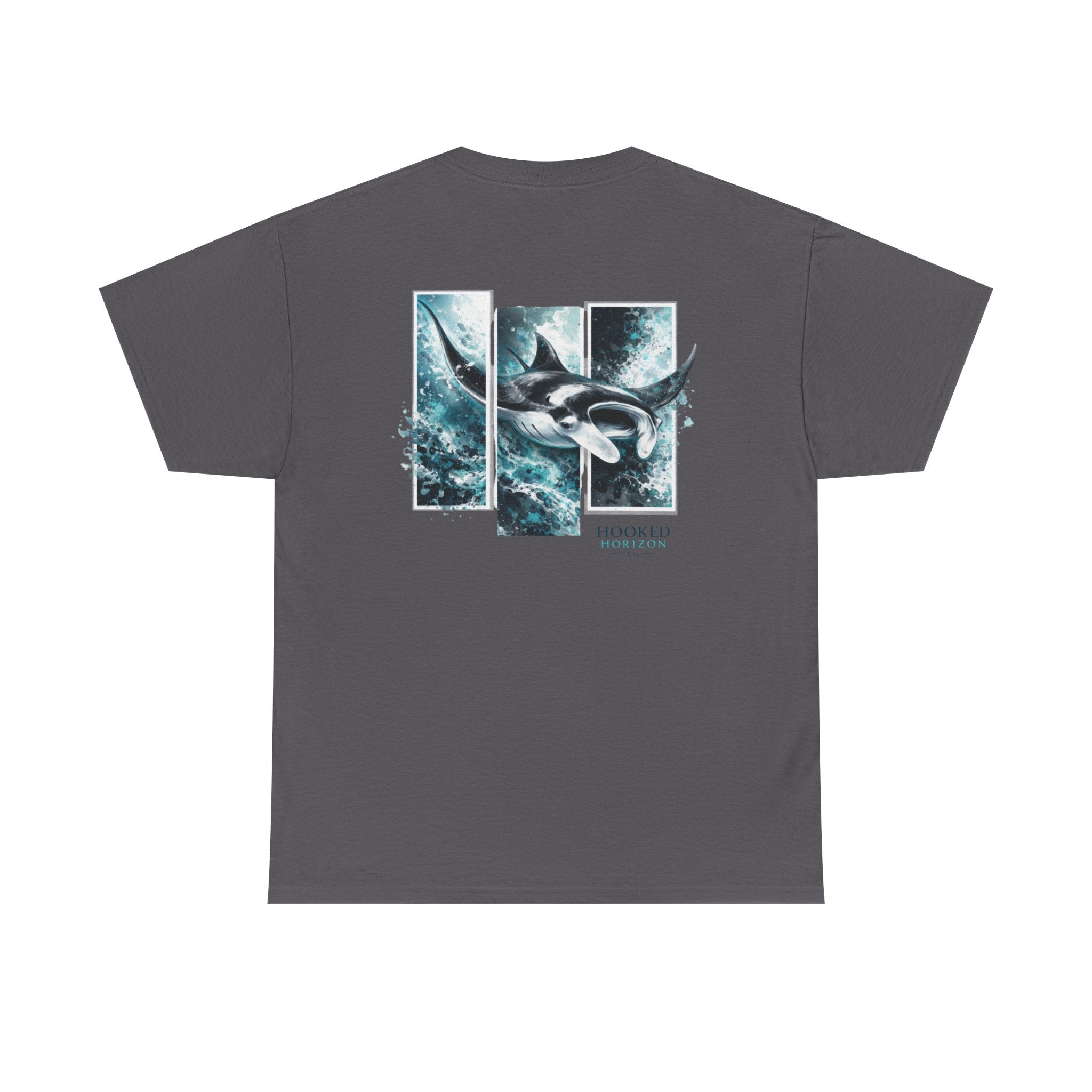 Manta Ray Hooked Horizon Co Tee—Ocean Graphic Tee — "Beloved" Ray Design