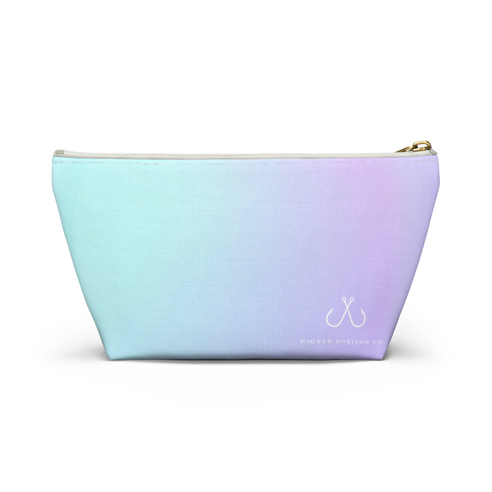 Purple To Blue Ombre Vibrant Gradient Accessory Pouch | Makeup Bag, Travel Organizer, Gift for Her, Beach Essentials, Stylish Storage