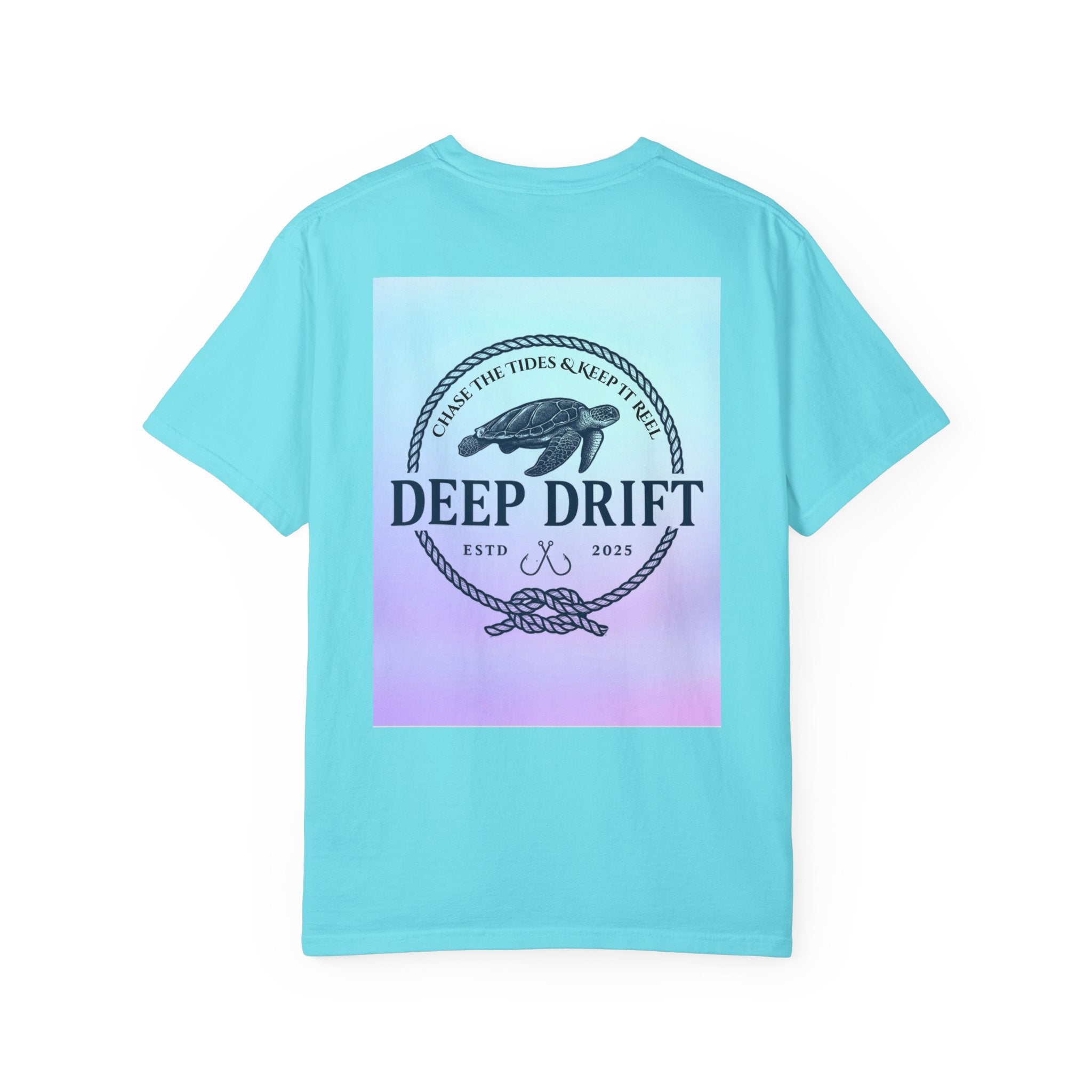 Turtle Ocean Tee, Deep Drift— Hooked Horizon Co.  Angler Gifts Ocean Lover Gifts