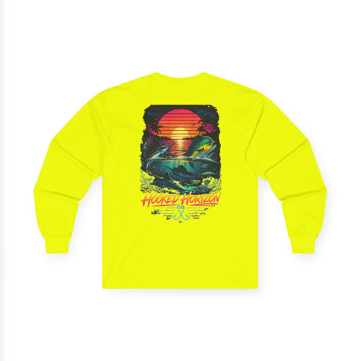 Hooked Horizon Co.  Sunset Long Sleeve Tee— Multiple Color Variations