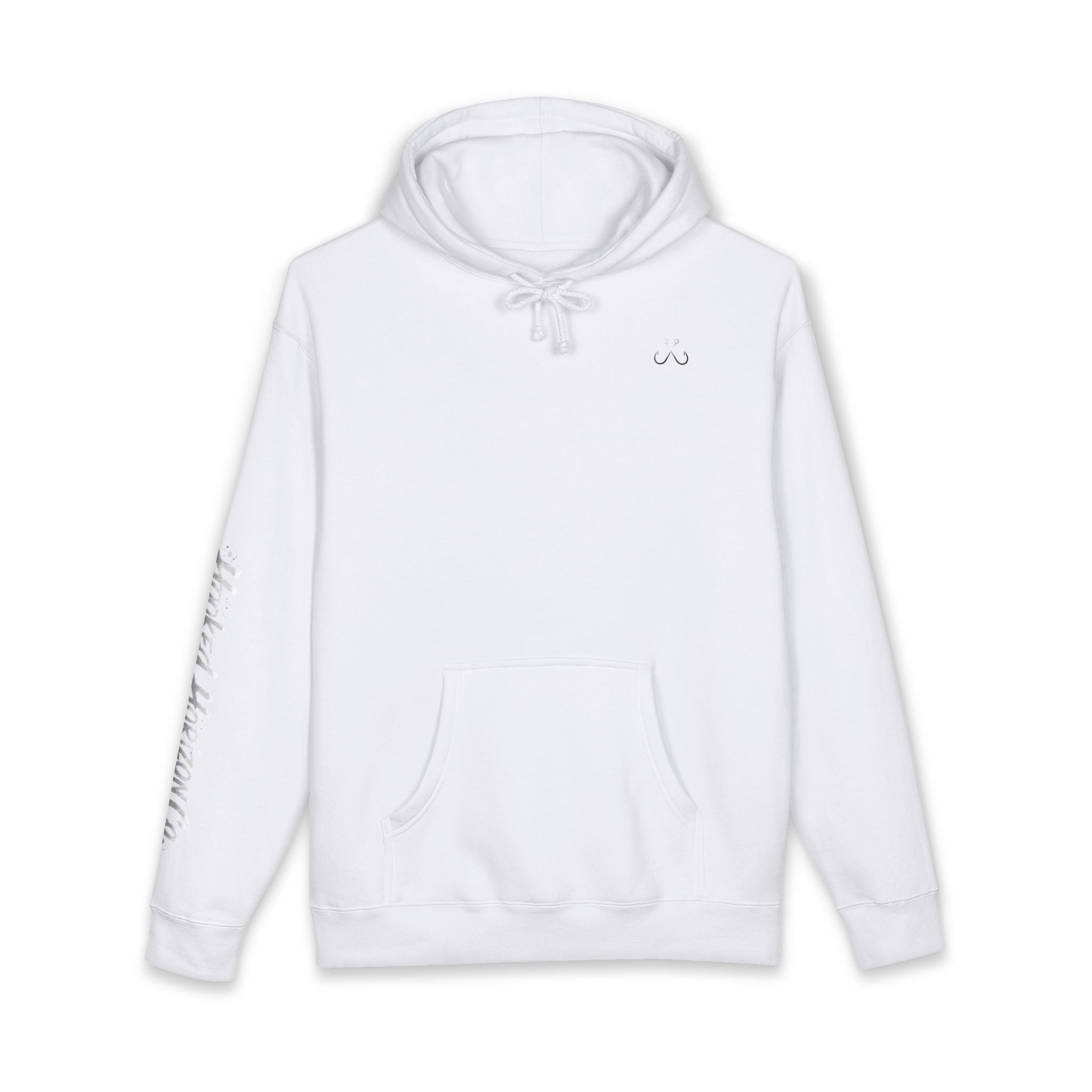 Lion Fish Skeleton Hoodie Hooked Horizon Co. — Minimal Skeletal Fish Back Graphic Hoodie, Multiple Color Variations