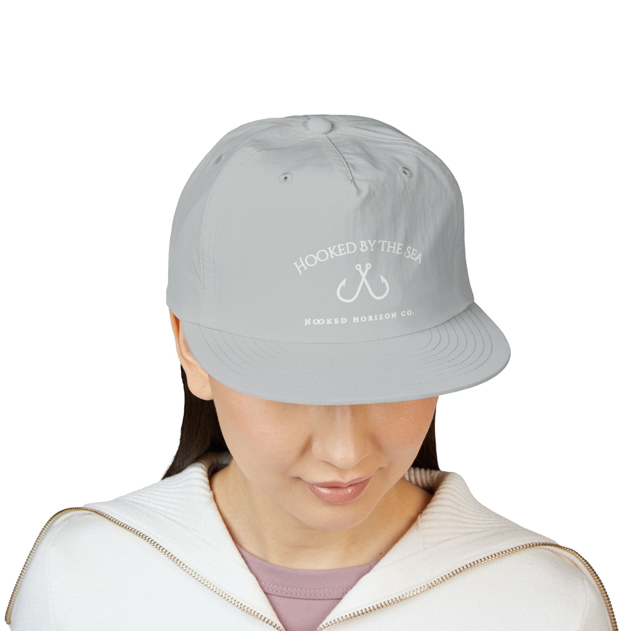 Quick Dry Surf Cap Hooked Horizon Co. — Light Weight, Multiple Color Variations Beachy Vibes Snapback Hat for Surf Lovers, Summer Fashion, Ocean Enthusiasts, Gift for Surfers, Vacation Style
