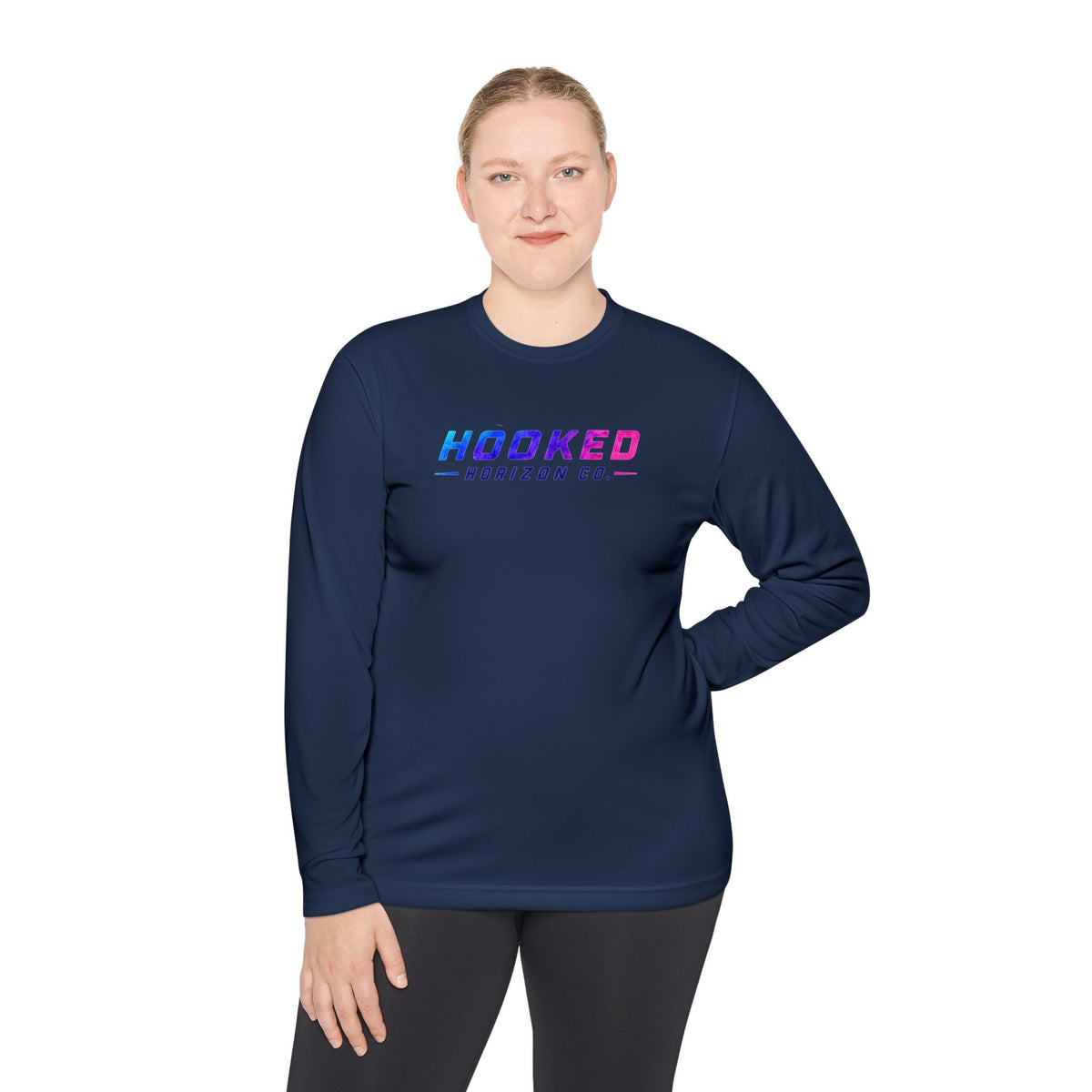 Moisture Wicking Classic Logo Shark Tee —Horizon Co. Anchors Long Sleeve Tee — Lightweight Fishing Shirt