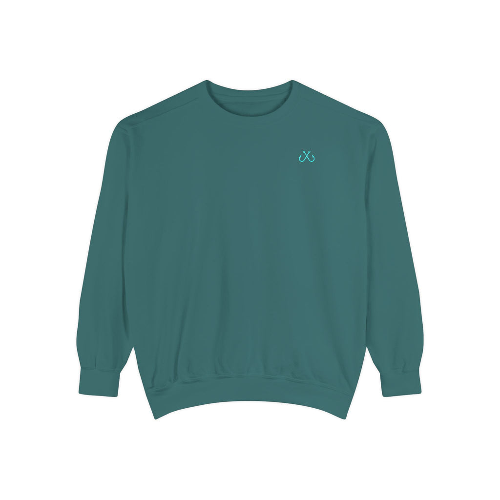 Vintage vibes Neon Tarpon Sweatshirt– Hooked Horizon Co. Ocean apparel, Gifts for Him & Her, Ocean Conservation, Soft Unisex Garment-Dyed Sweatshirt