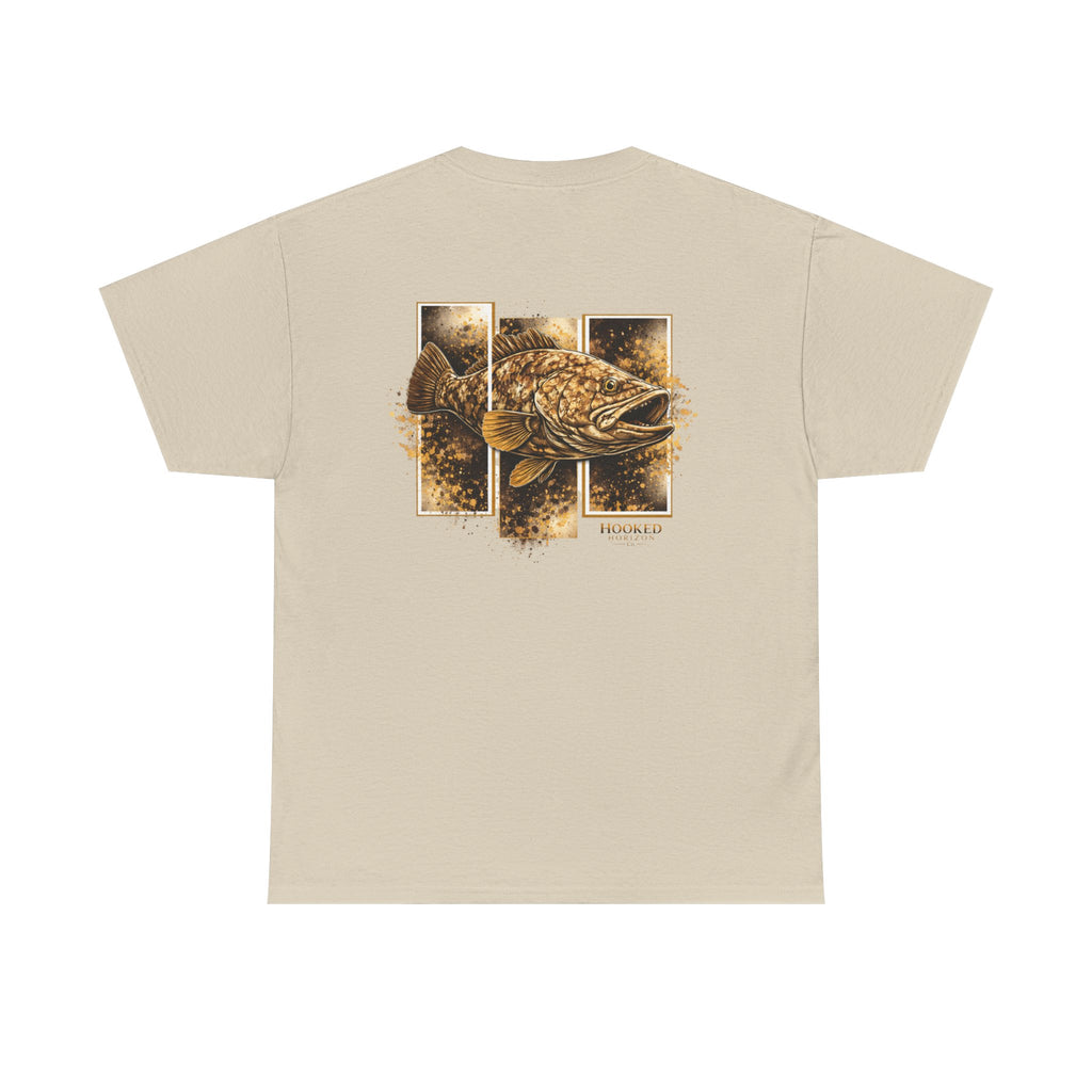 Grouper Hooked Horizon Co Tee—Ocean Graphic Tee — "Beloved" Ray Design