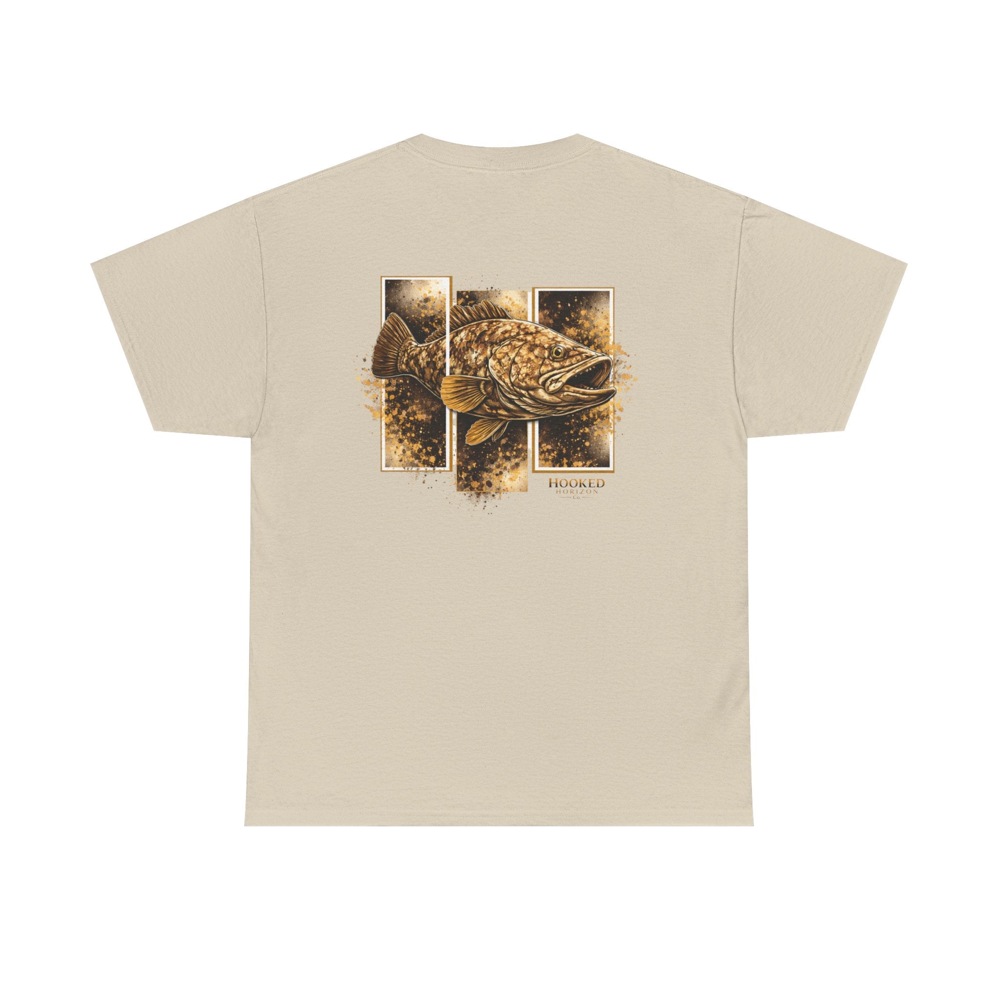 Grouper Hooked Horizon Co Tee—Ocean Graphic Tee — "Beloved" Ray Design