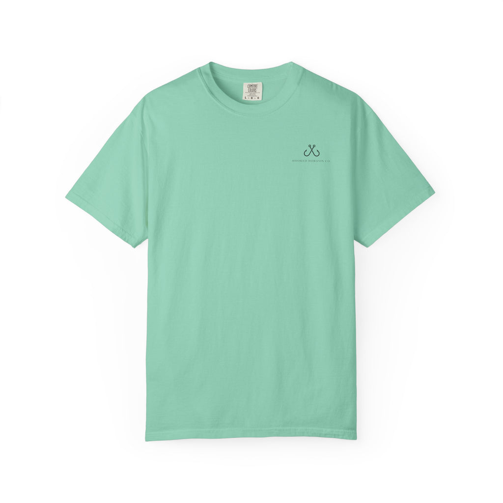 Shark Tee — "Deep Drift on the Water" Fishing Graphicishing Tee for Angler Lovers, Shark Lovers, Ocean Tee