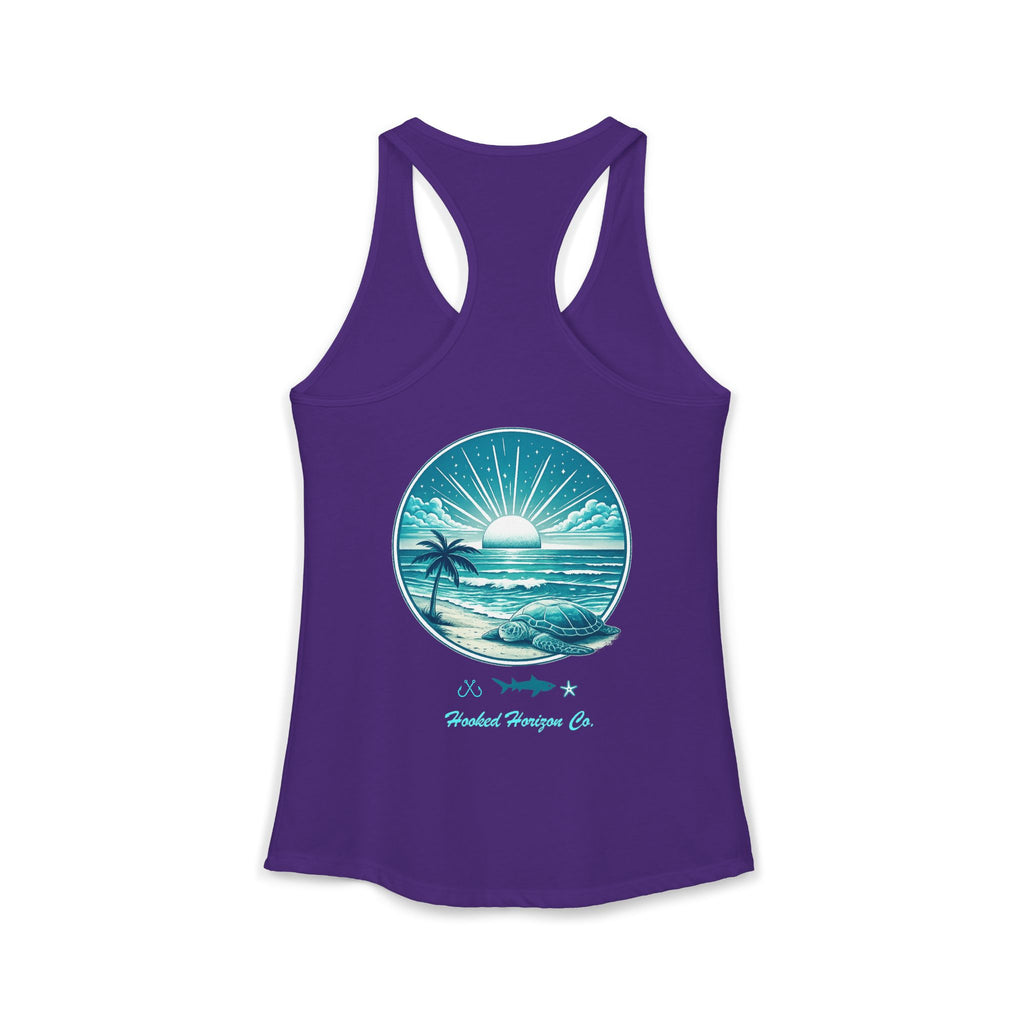 Sea Turtle & Sunset– Hooked Horizon Co. Gifts for Ocean Lovers, Nautical Fashion, Everyday Comfort, Perfect Gift for Her