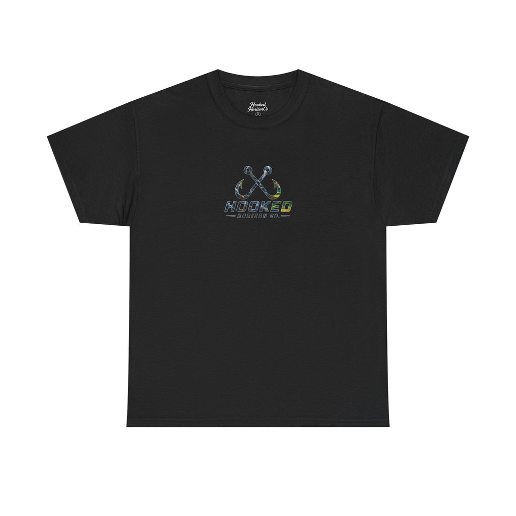 Mahi Mahi Hooked Horizon Co Tee—Ocean Graphic Tee — "Beloved" Ray Design
